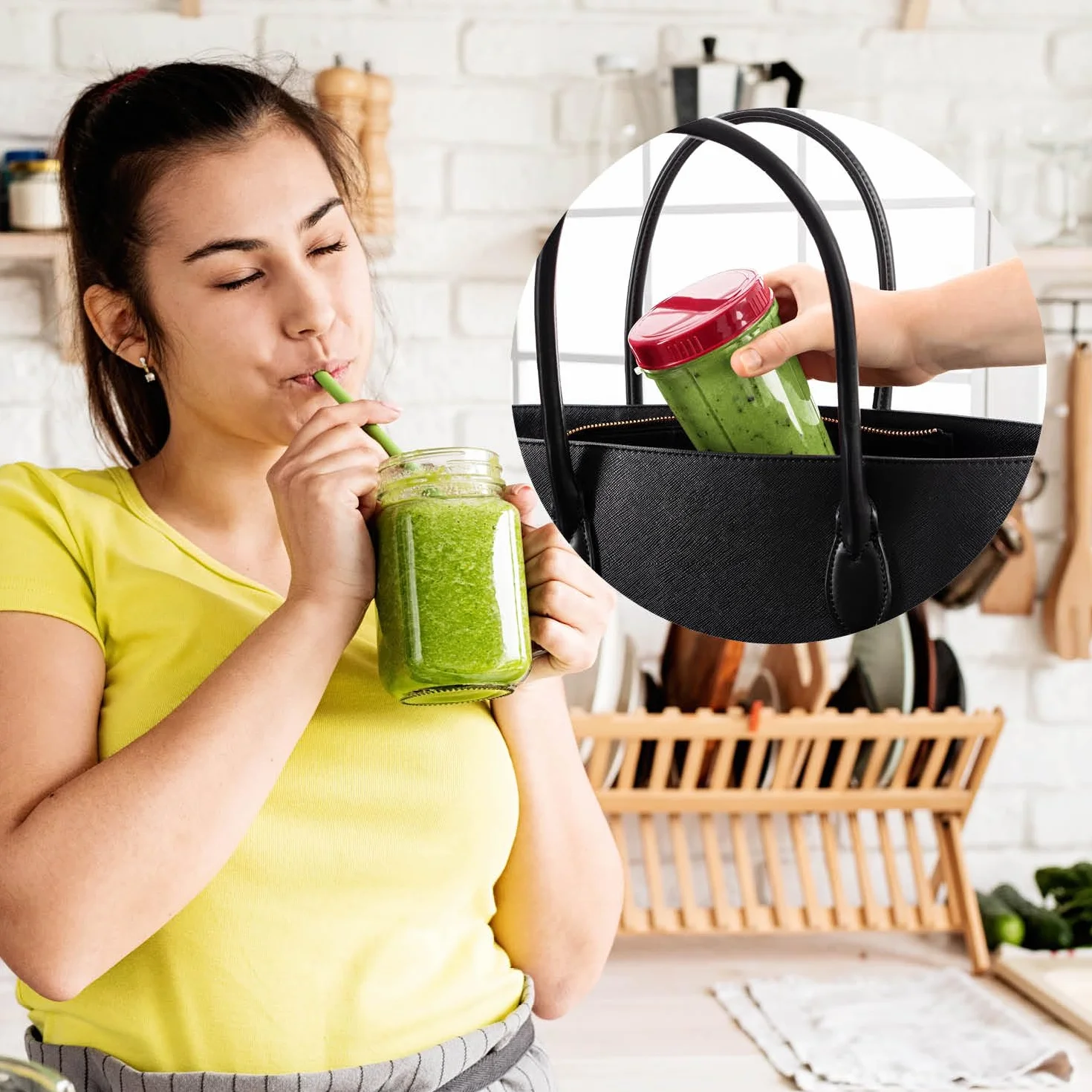 GOURMETmaxx Mr. Magic Mixer Smoothie Maker Mikser stojący 18-częściowy Blender z auslaufsicheren Frischhaltedeckeln