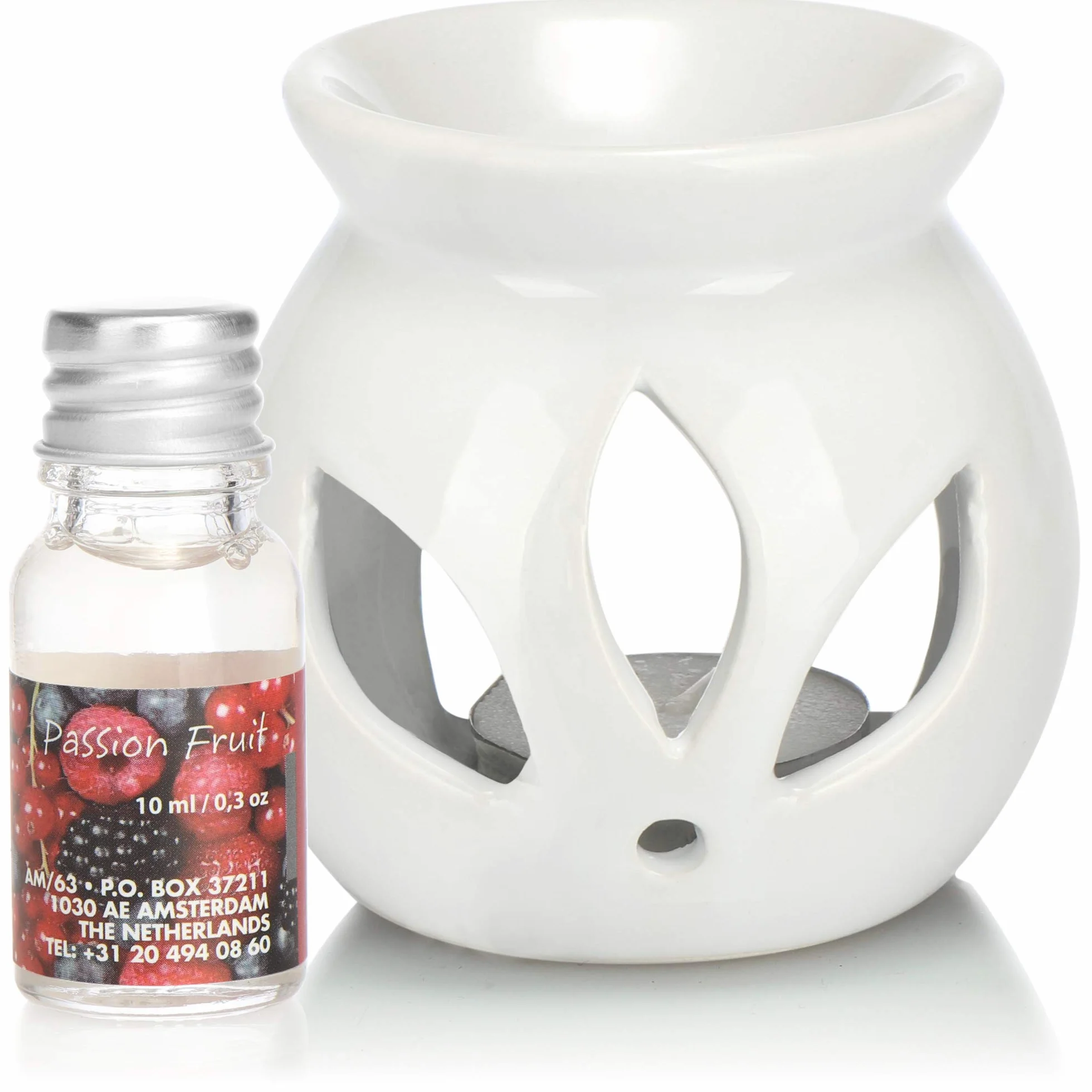 COM-FOUR® zestaw zapachowy 15-częściowy ceramiczna lampa zapachowa aromaty 12 zapachów
