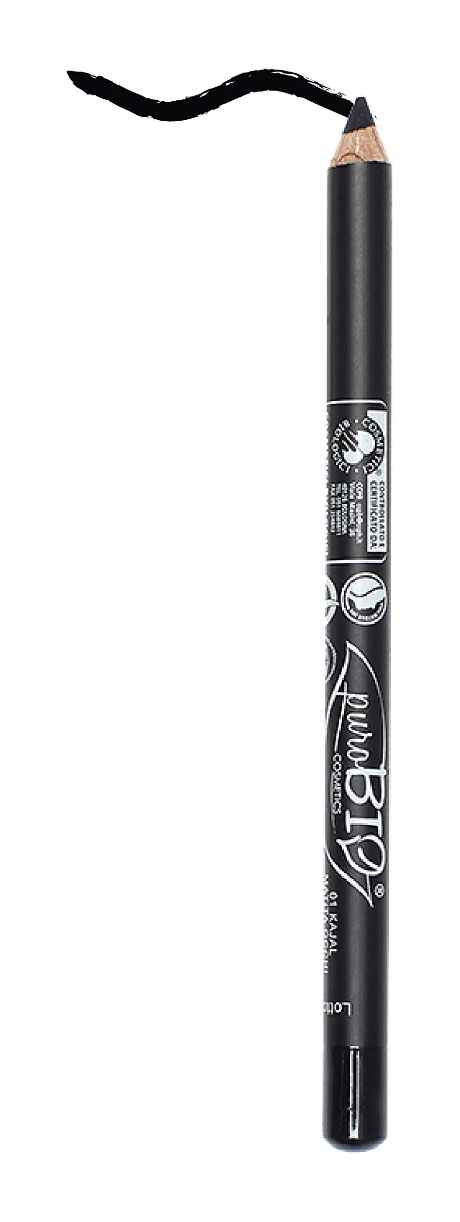 PuroBio Kajal sztyft do oczu, nr 01, czarny, 30 g