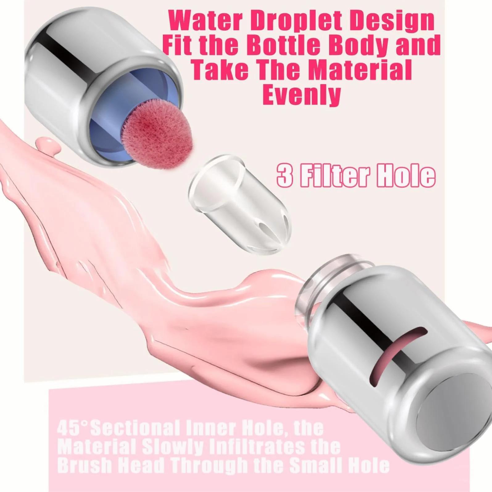 Liquid Blush, płynny róż z gąbczastą, Jelly Color Liquid Blush, długo utrzymujący się płynny róż do koloru o wysokiej pigmentacji, wykończenie chrztu (pudding sakura)