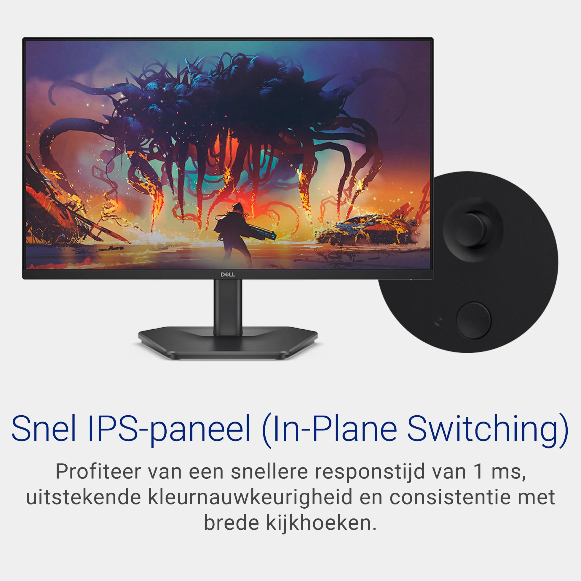 Dell 24 monitor gamingowy – SE2425HG, Full HD (1920 x 1080), 200 Hz, szybki IPS, 1 ms, AMD FreeSync Premium, 99% sRGB, VESA (100 x 100 mm), DisplayPort, 2 HDMI, 3 lata, czarny