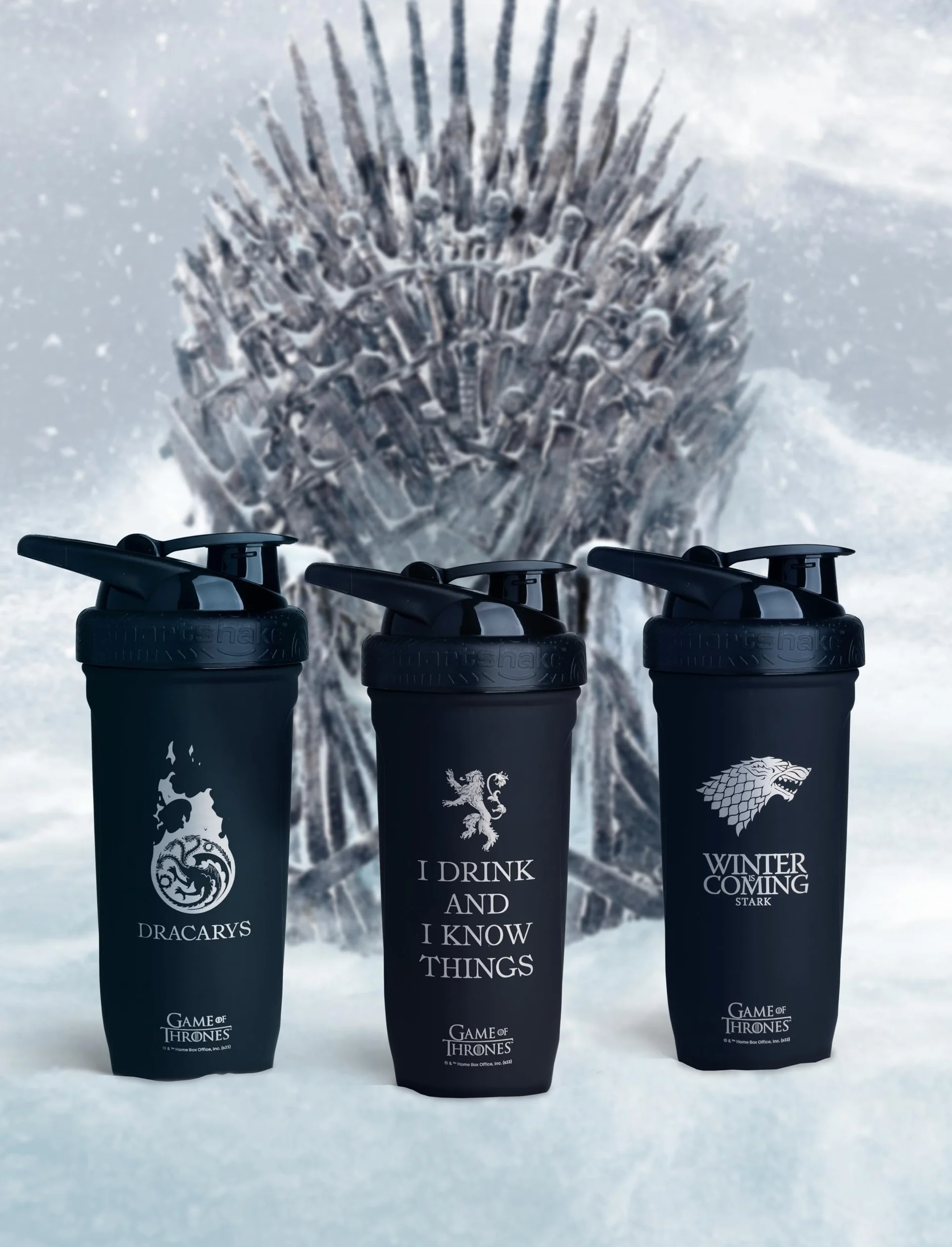 Smartshake Reforce Stainless Steel Game Of Thrones - Akcesoria fitness - Shakery i miksery