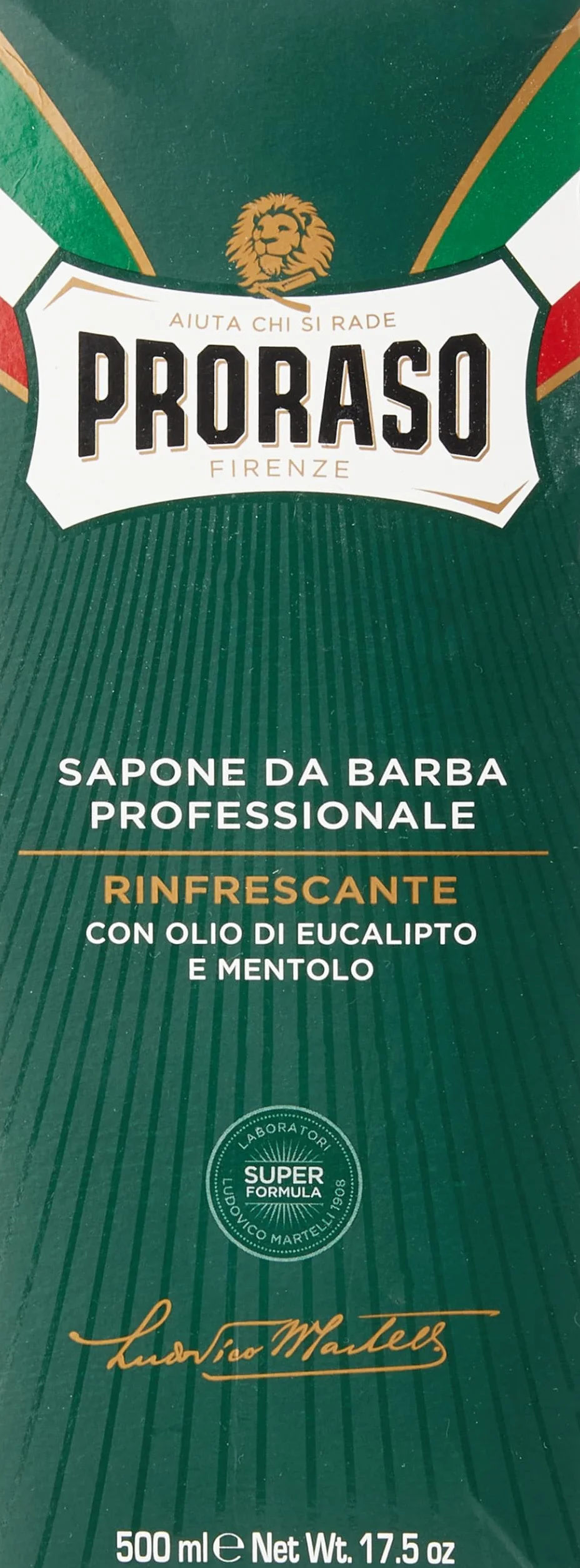 Proraso Shaving Cream, 1 opakowanie (1 x 500 ml)