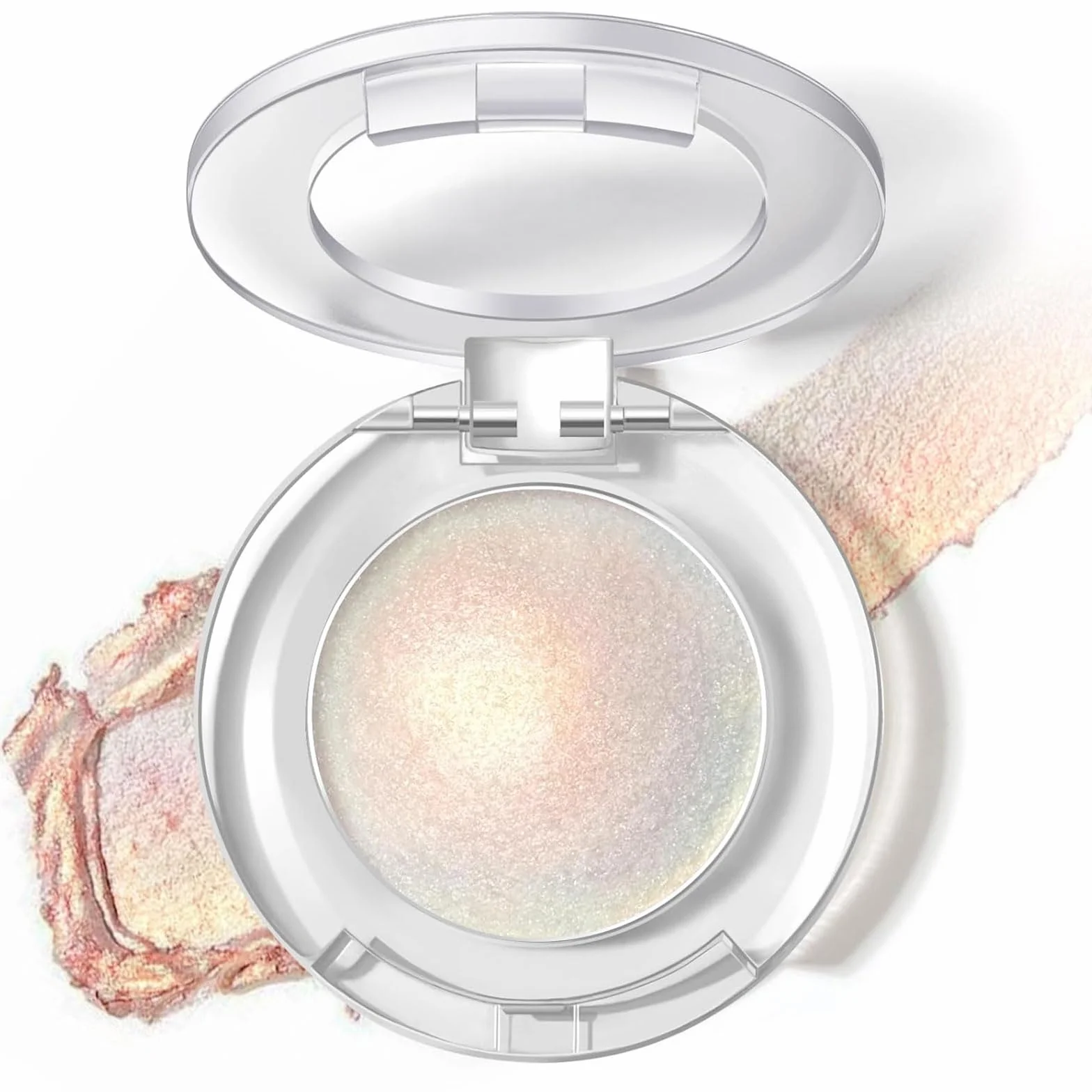 holograficzny Duochromatyczny błyszczący cień do powiek, paleta cieni do powiek, błyszcząca paleta cieni do powiek, błyszczący rozświetlacz do wewnętrznego kącika oczu, opalizujący paleta