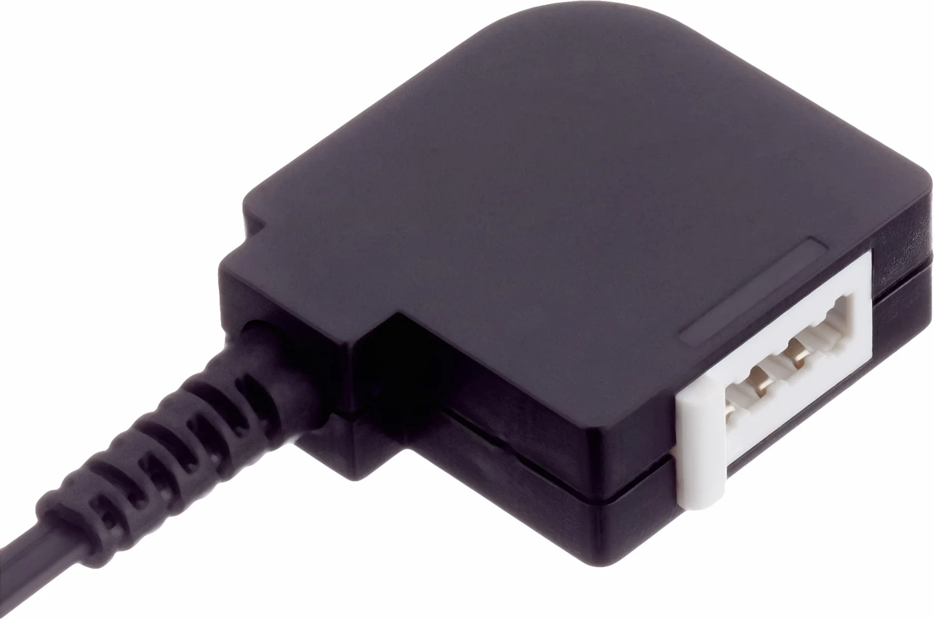 Wentronic 68584 Adapter do Telefonu RJ11 Wtyczka do Gniazda TAE F, Czarny