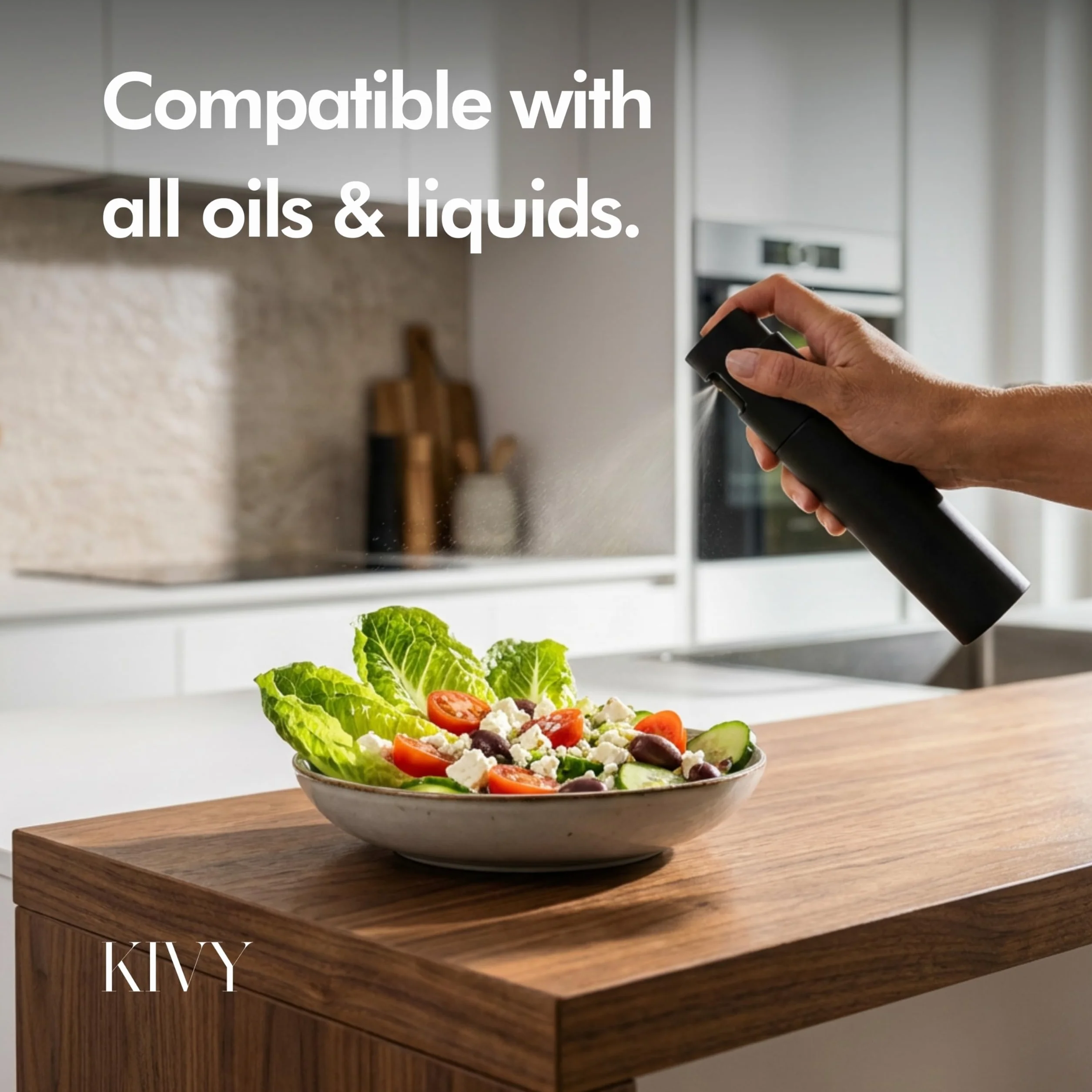 KIVY rozpylacz oleju 100 ml butelka z rozpylaczem precyzyjną dyszą