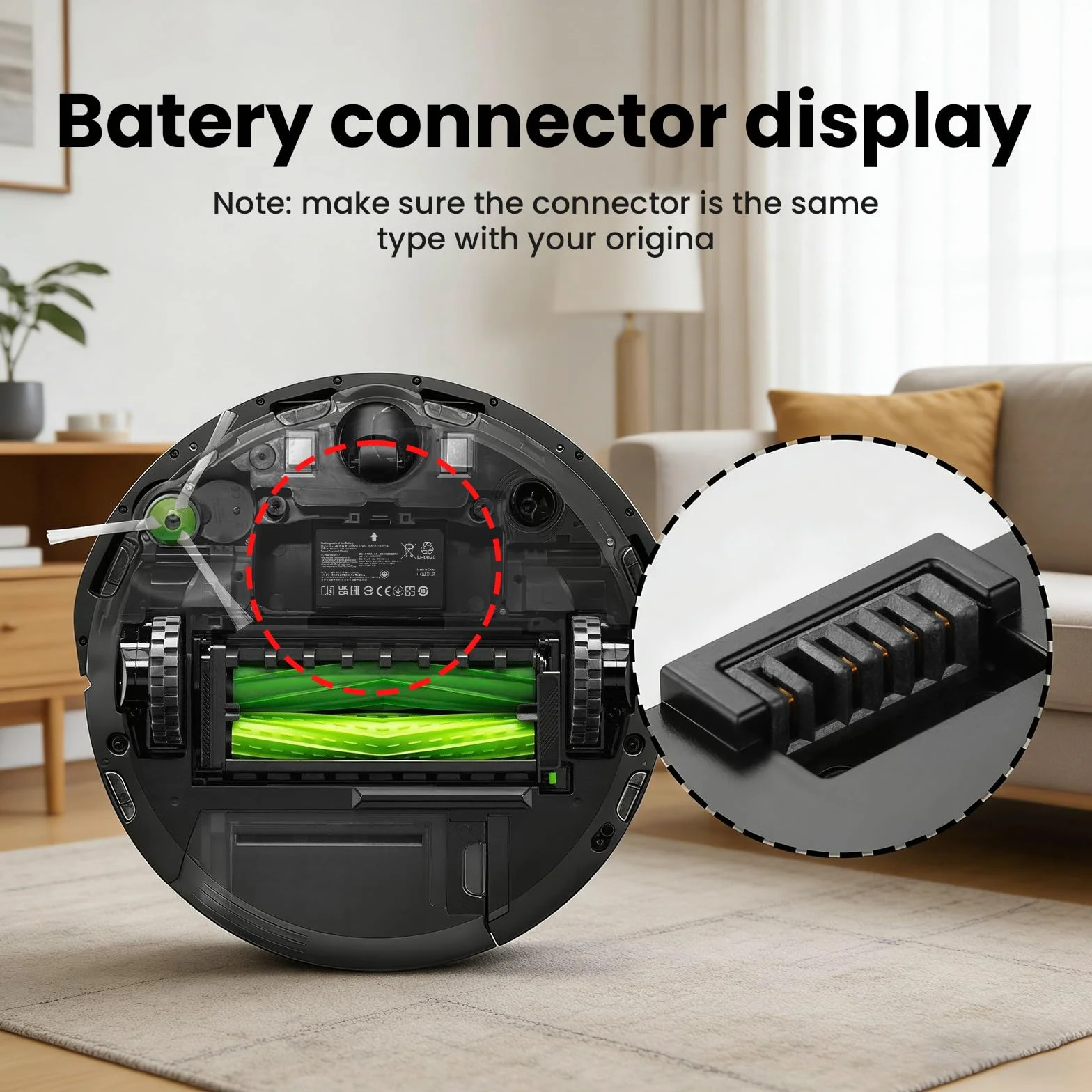 Vacuum Cleaner Batterie pour Roomba j7 i4 j8+, pour Combo j5 i5 j7+,j7 j7+ j7550 i4 i4+ i4 Plus i4150 i6 i6+ i8 i8+ i8550,pour Roomba e5 e6 e5150 e5152 e6198, Replacement for ABL-D2A ABL-D2