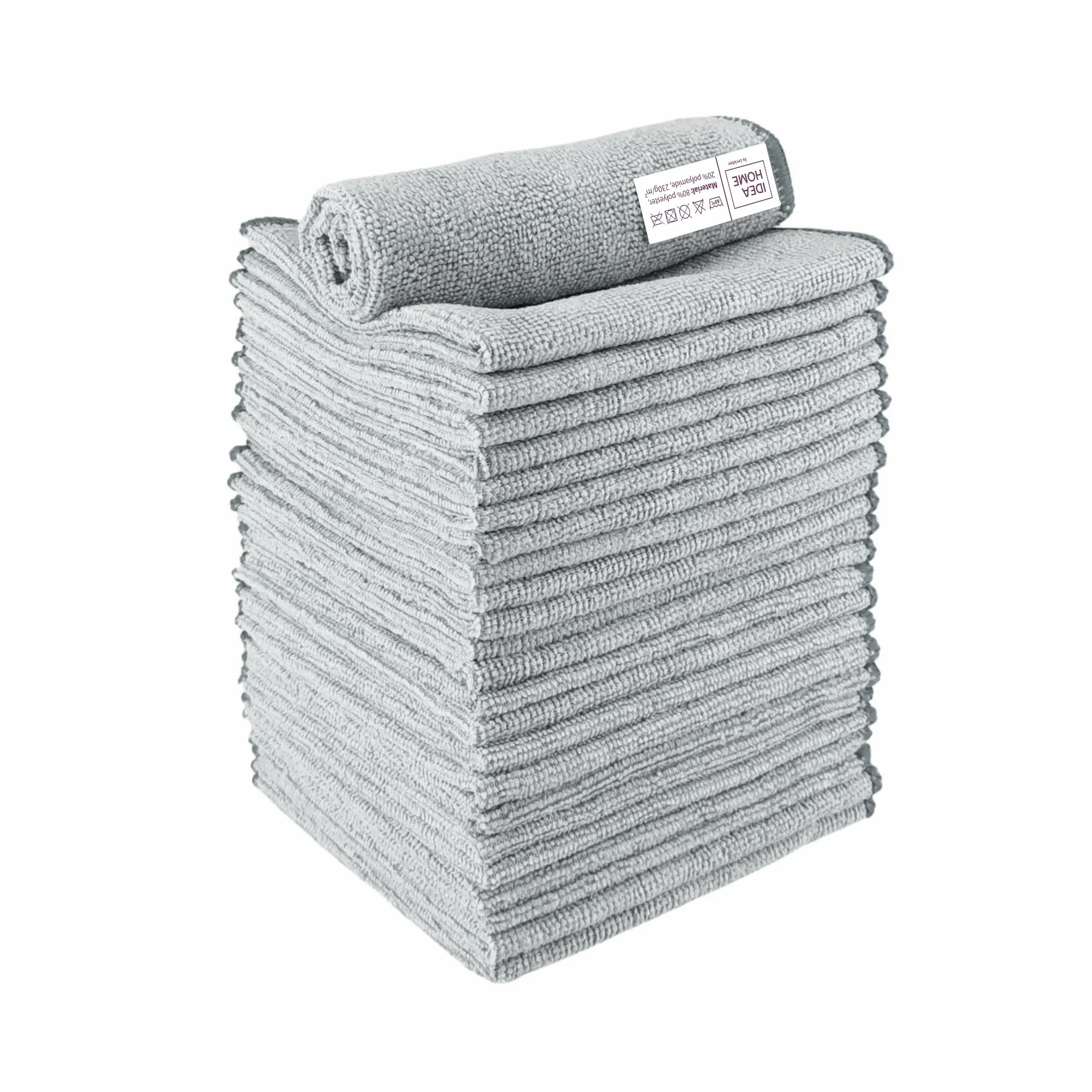 Ściereczka z mikrofibry 30 x 30 cm 24 szt. IDEA HOME szara