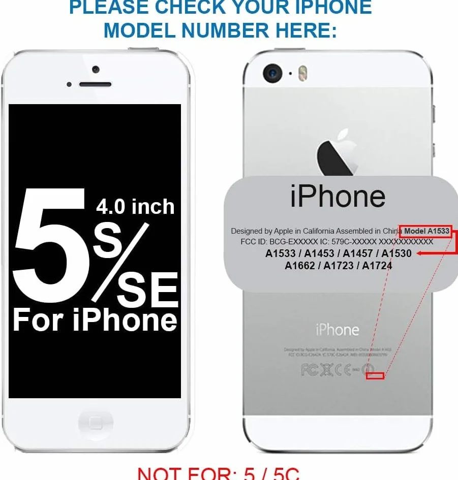 MMOBIEL Uchwyt karty SIM Kompatybilny z iPhone 5S/SE 2016 - sanki z kartą karty SIM, w tym pin SIM - srebrny
