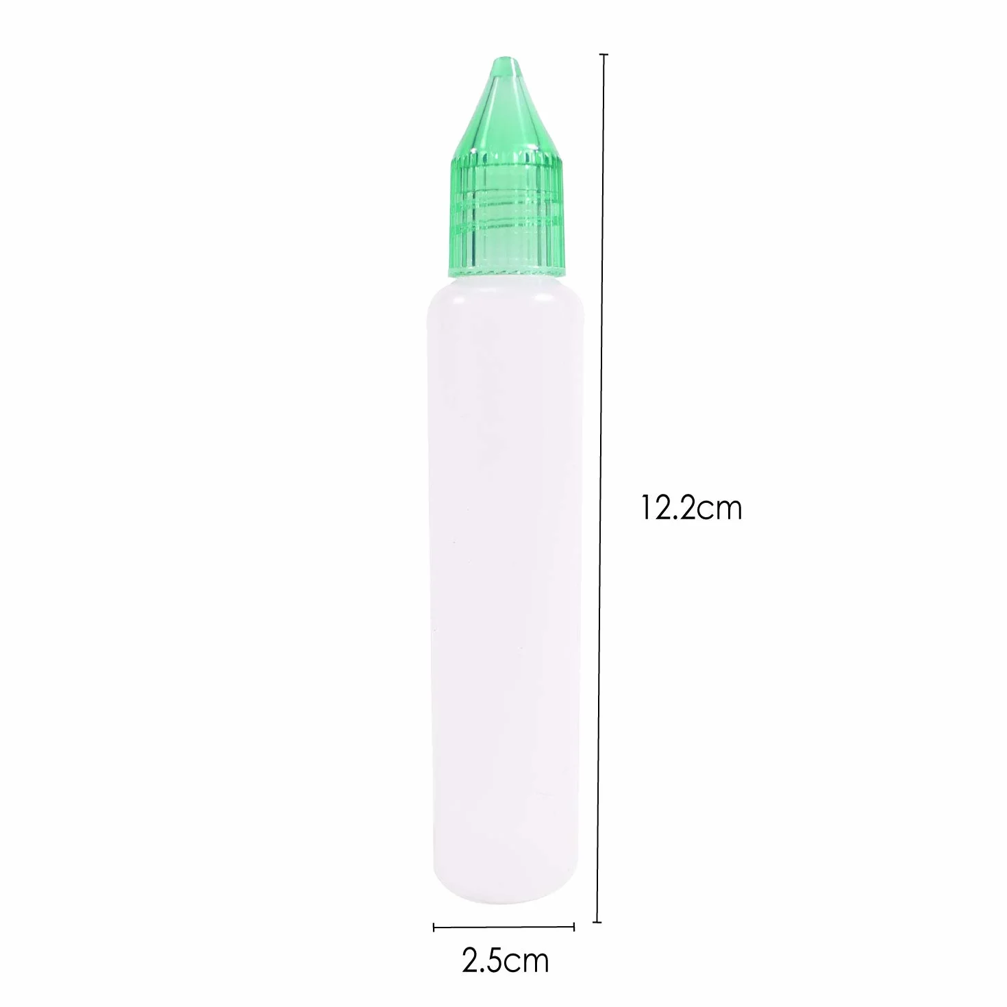 TRIXES Butelki z kroplomierzem "Unicorn", opakowanie 5 sztuk, 30 ml, w stylu długopisu - butelki do wielokrotnego napełniania