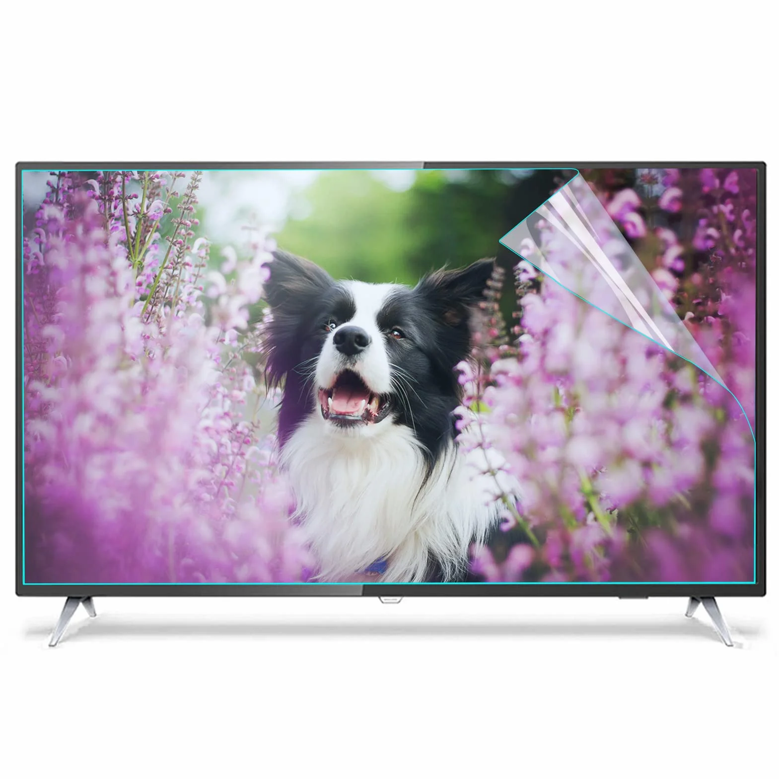 Matowa folia ochronna na ekran telewizora 32-75 cali, filtr przeciwodblaskowy chroniący oczy do telewizora, komputera, monitora, 65" (1440 x 809 mm)
