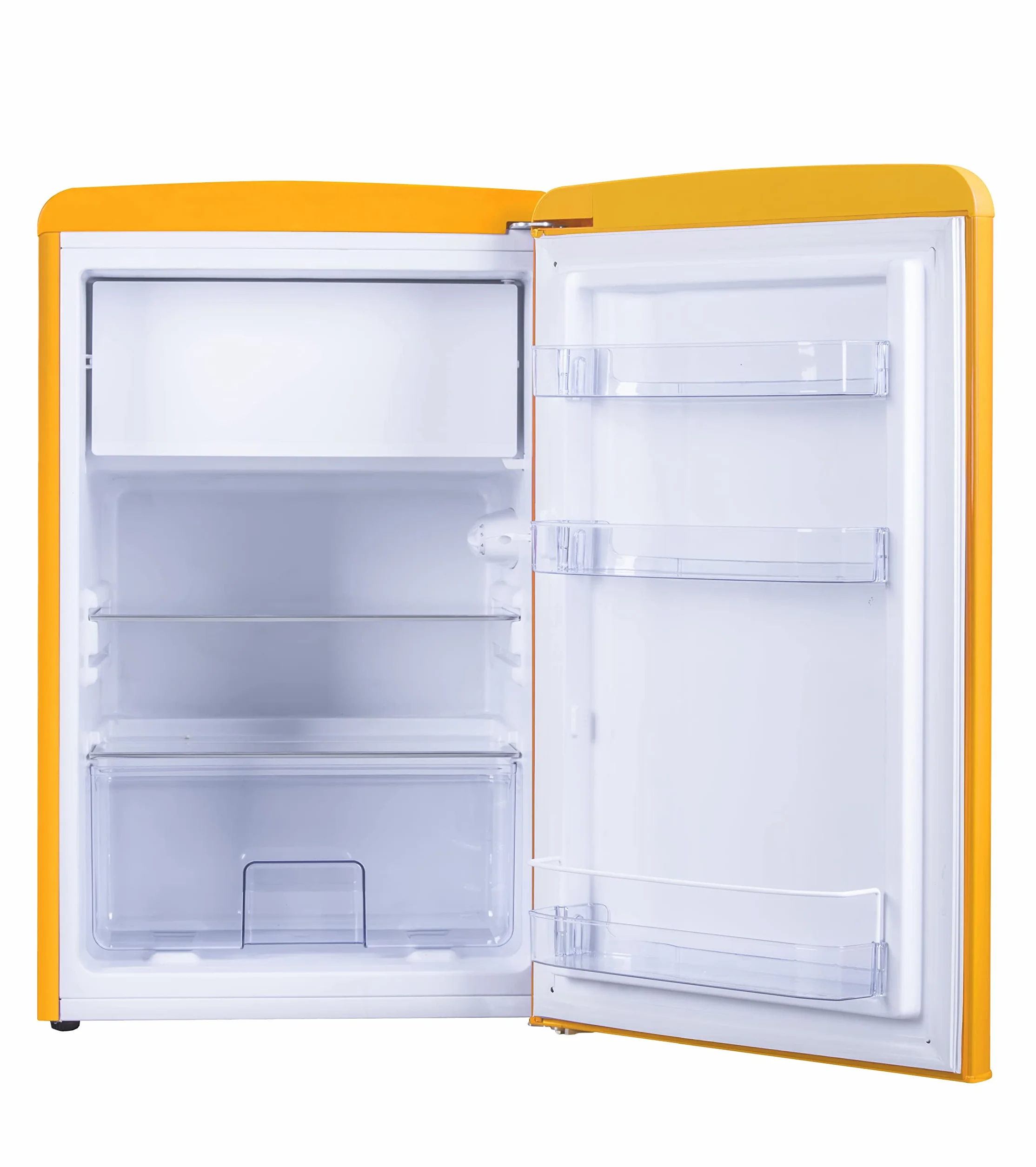 Amica KS 15613 Y Retro lodówka z zamrażalnikiem 88 x 55 x 62 cm żółty