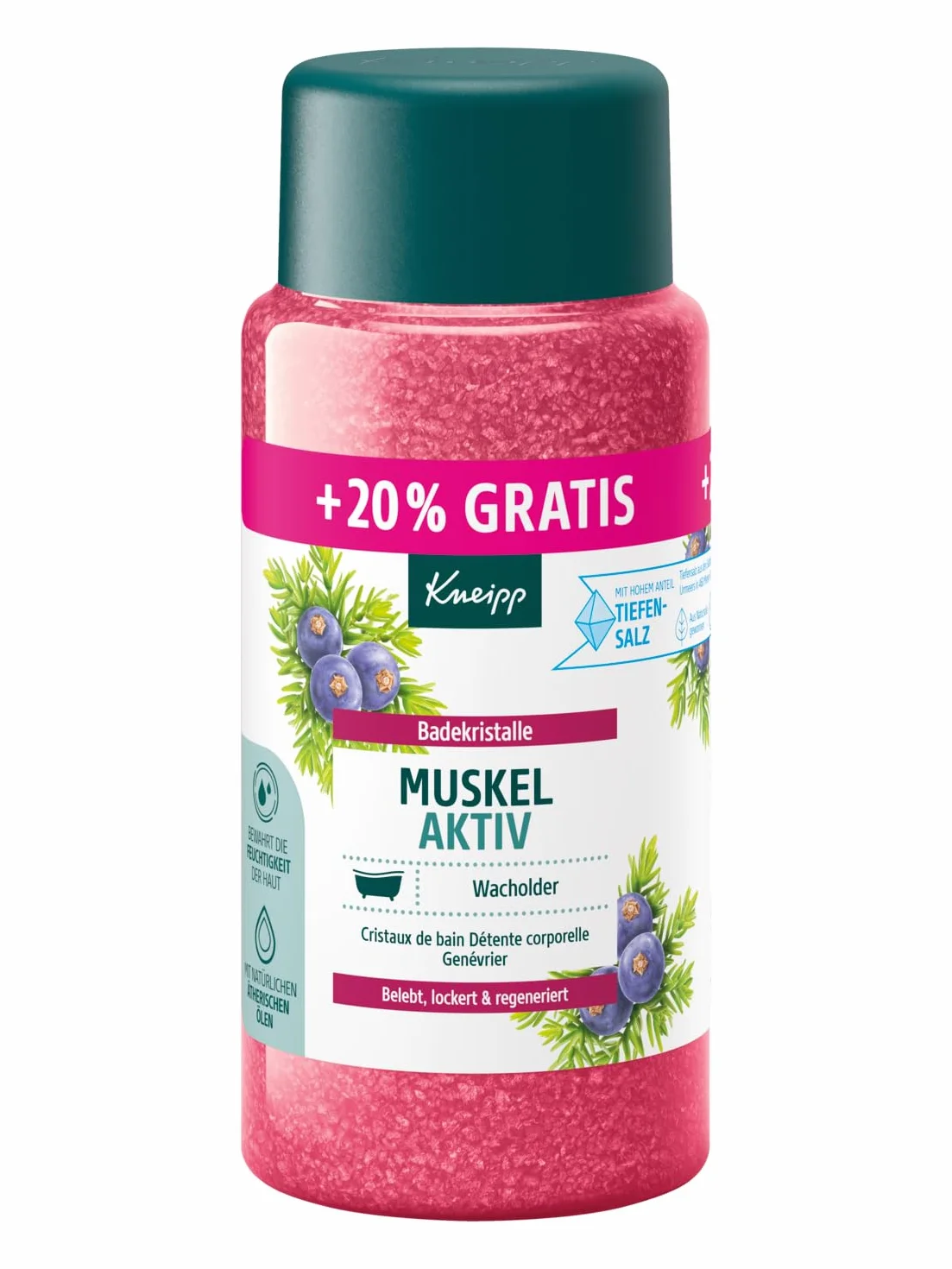 Kneipp Muskel Aktiv Sól do Kąpieli, 720 g