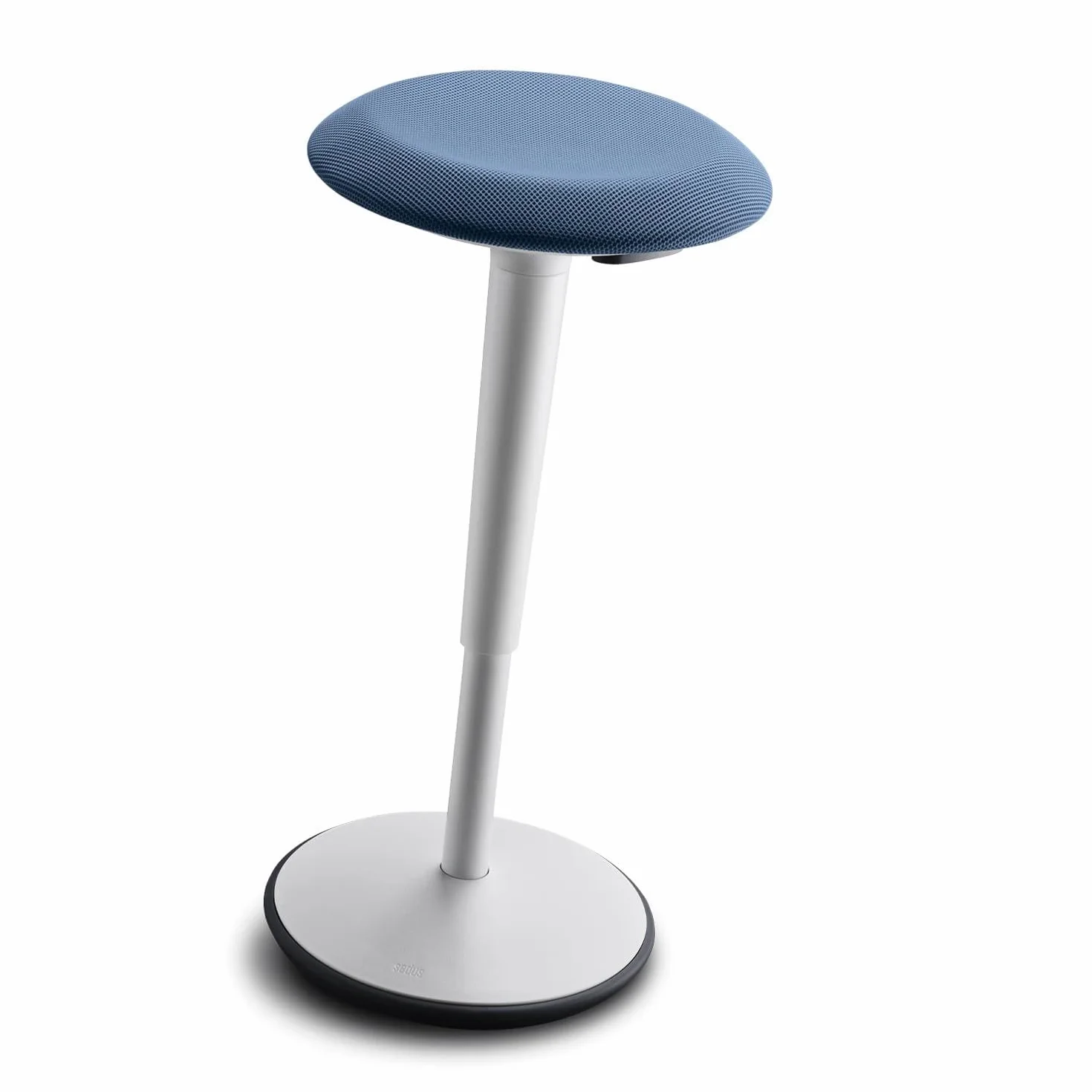 Sedus Se:fit, ergonomiczny taboret, stołek stojący, pomoc w stanie, niebieski, szary, tworzywo sztuczne, gumowa podstawa, 53-80 cm, regulacja wysokości