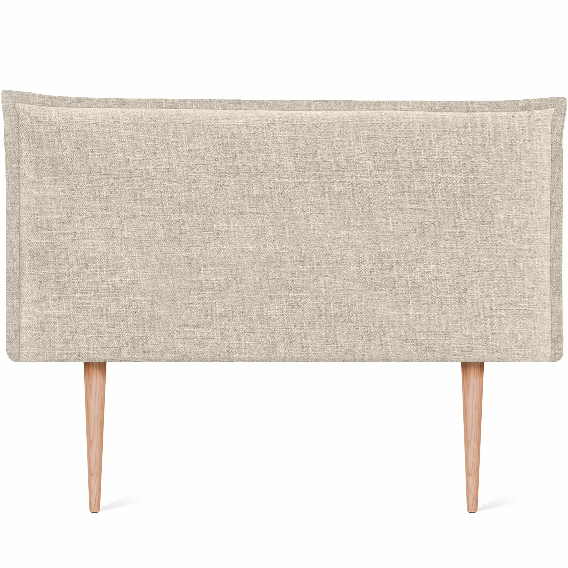 Zagłówek z naturalnego lnu 95x105 cm tapicerowane łóżko sypialnia nowoczesny
