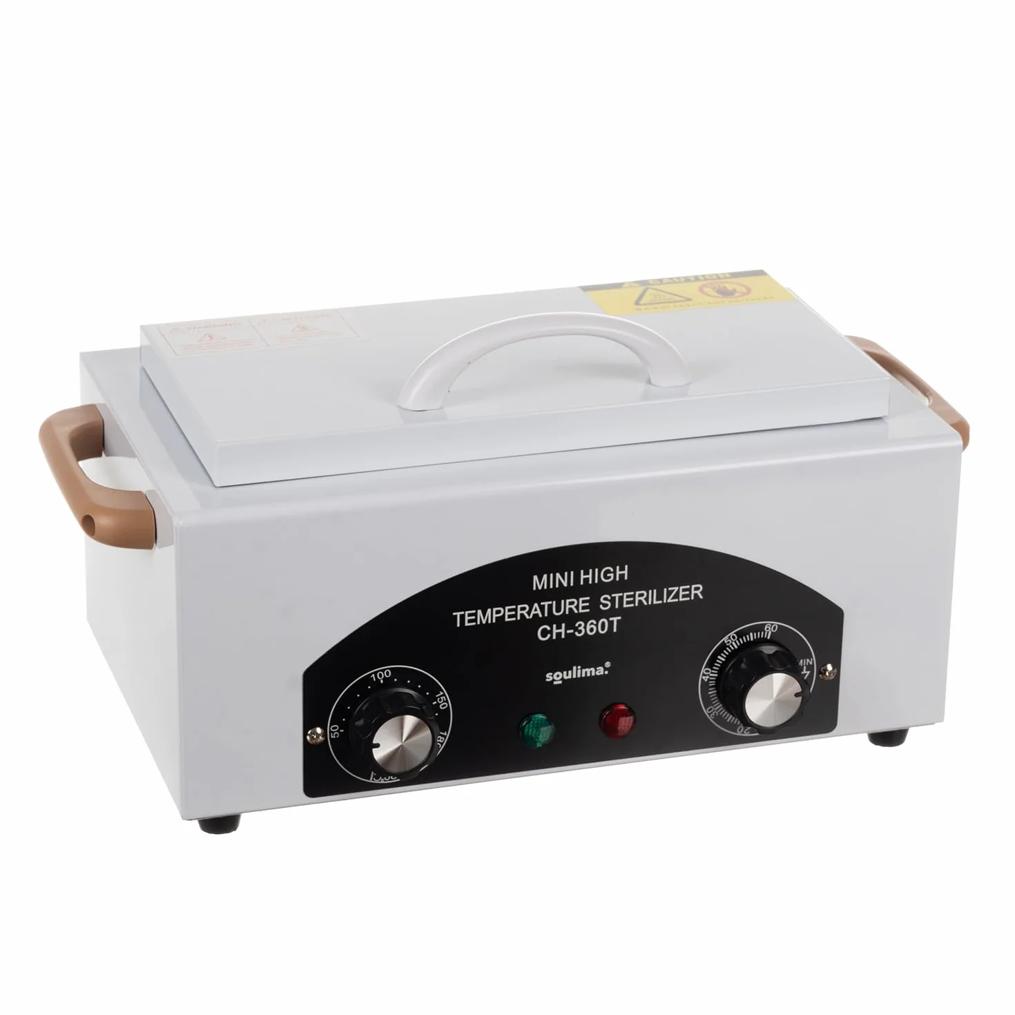 Sterylizator gorącego powietrza, sterylizator na suche ciepło, wysoka temperatura, 300 W, dezynfekcja narzędzi do 220°C, timer, wyświetlacz LED, stal nierdzewna 22938