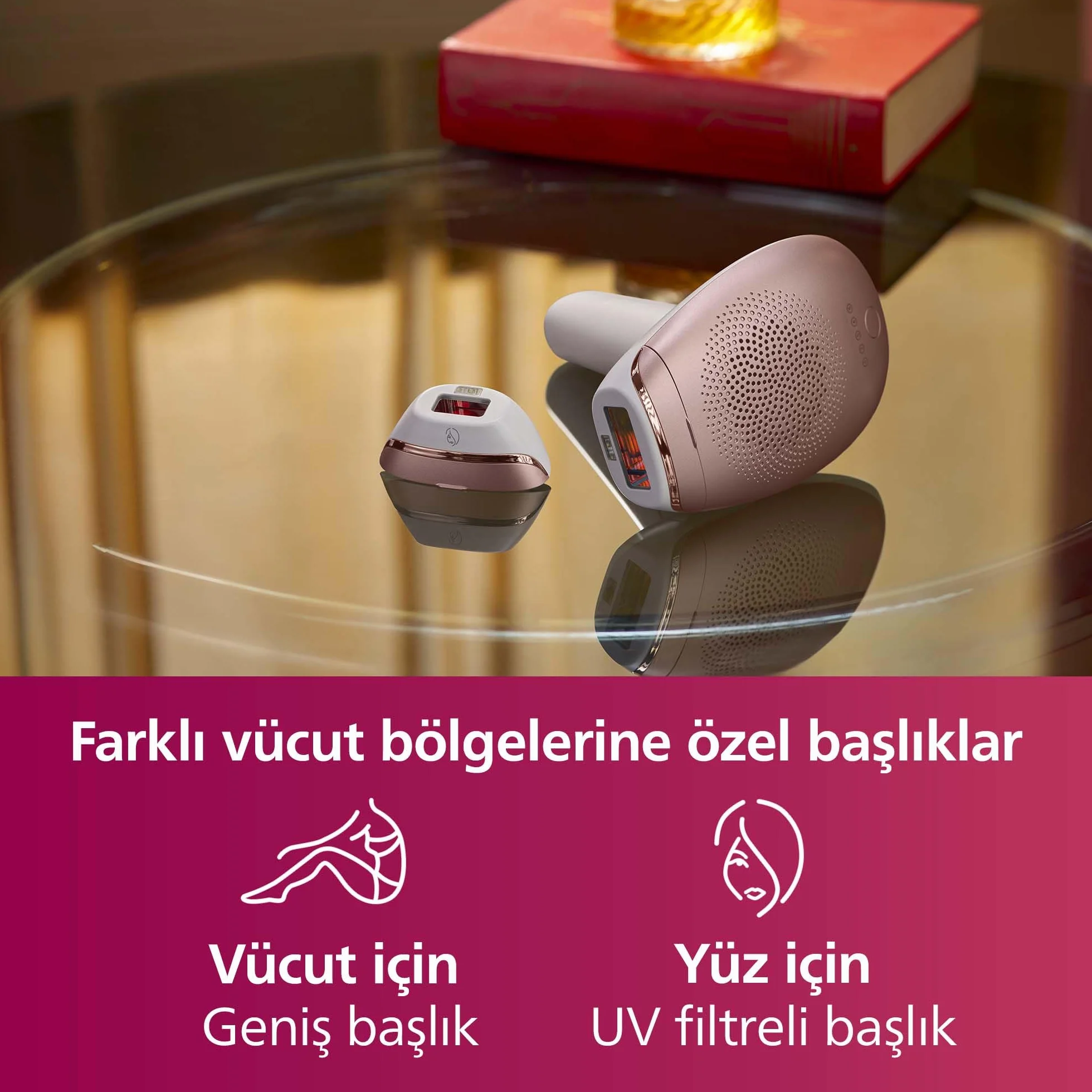 Philips Lumea Depilator Laserowy, Biały/Złoty