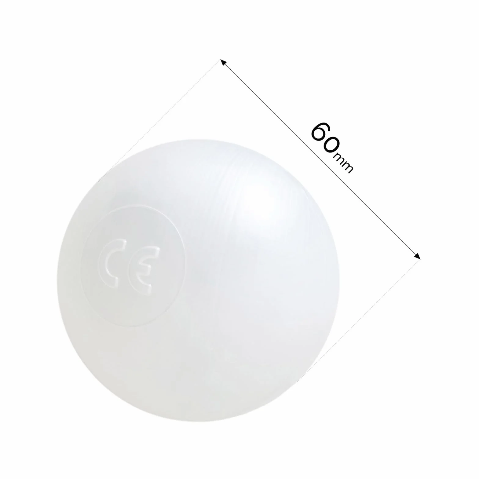 MISIOO Piłki do basenu z piłkami - piłki basenowe - piłki Ø 6 cm - plastikowe piłki wyprodukowane w 100% z LDPE - zabawka dla niemowląt