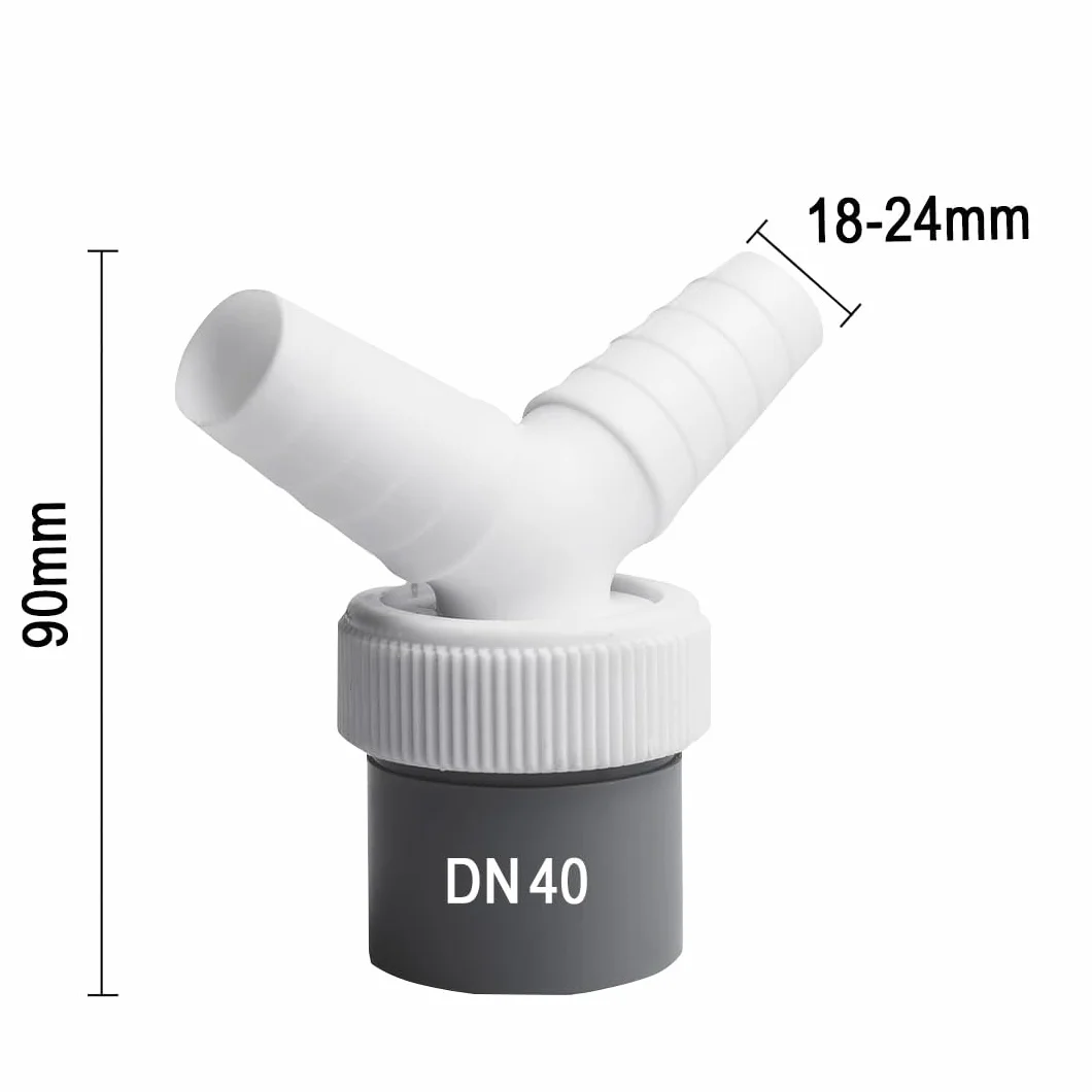 Adapter Y do zmywarki i pralki, podwójne przyłącze, króciec 18-24 mm