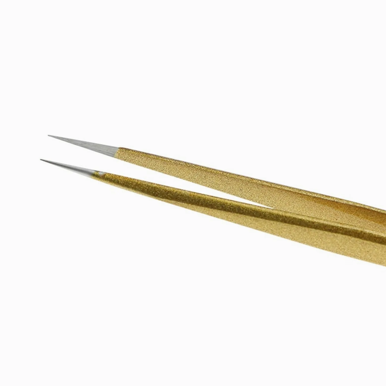 Pęseta do usuwania włosów prosta pęseta złota przedłużanie rzęs paznokcie dekoracja picker dead skin Remover manicure makijaż narzędzia do paznokci pęseta