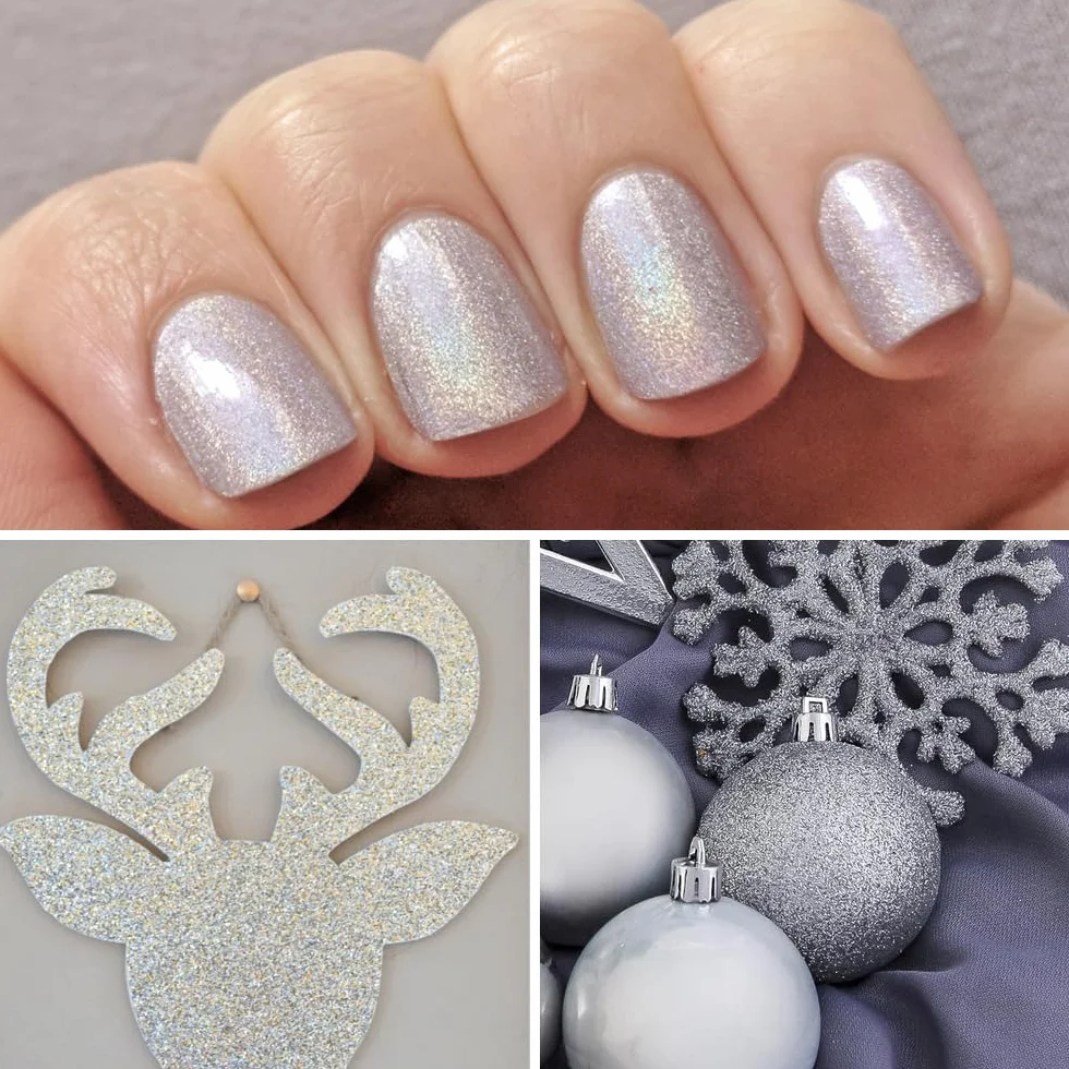 Mesen Glitter voor Ambachten 200g Goud Glitter Poeder Glitter Poeder Glitter Ambachten Glitter Poeder voor Nagels Gezicht Kaarten Maken Ambachten Nail Art (100g Goud + 100g Zilver)