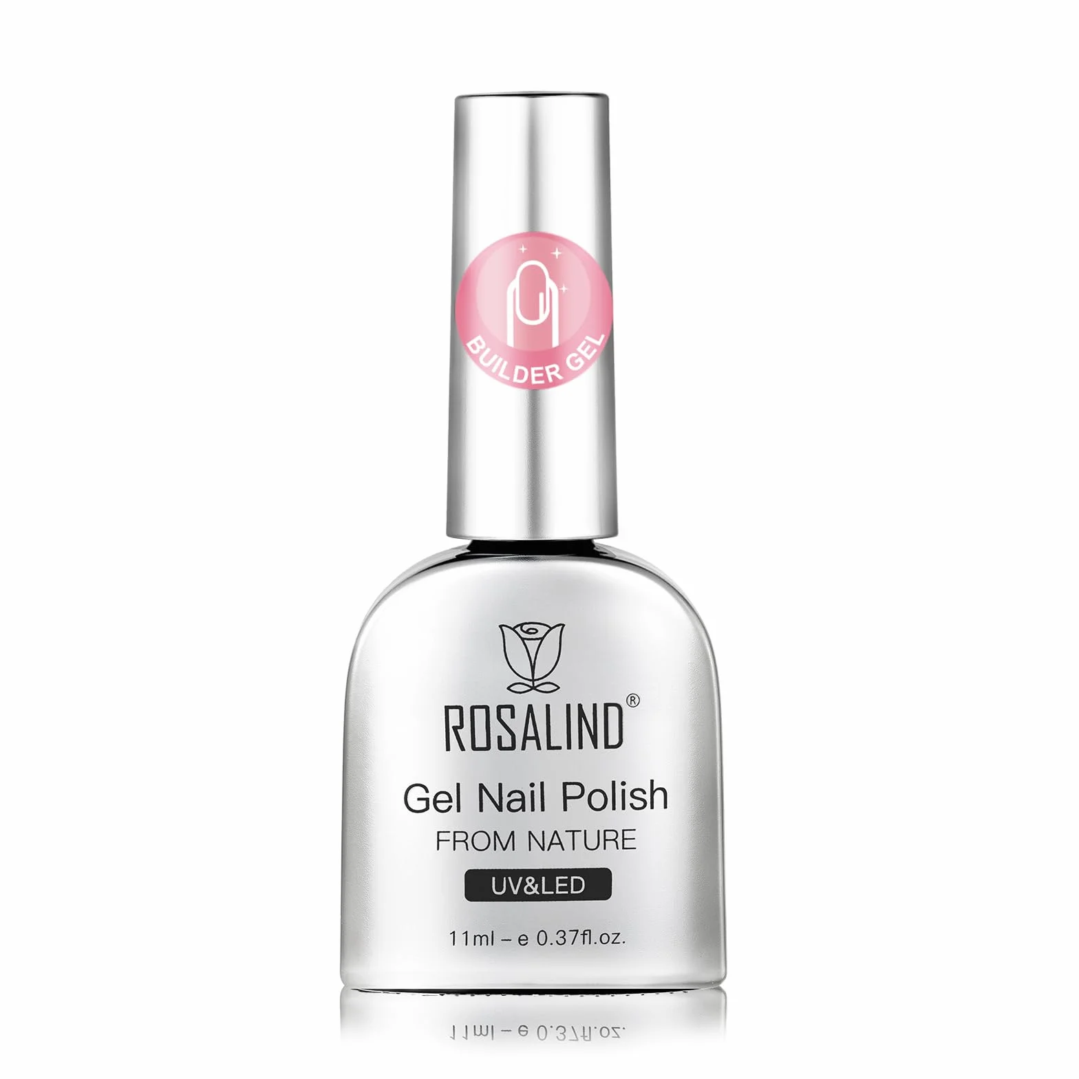 ROSALIND Żel budujący do paznokci żelowych, 11 ml Builder Nail Gel do lakierów UV do wzmocnienia paznokci, UV LED, żel budujący paznokcie Nail Art Manicure