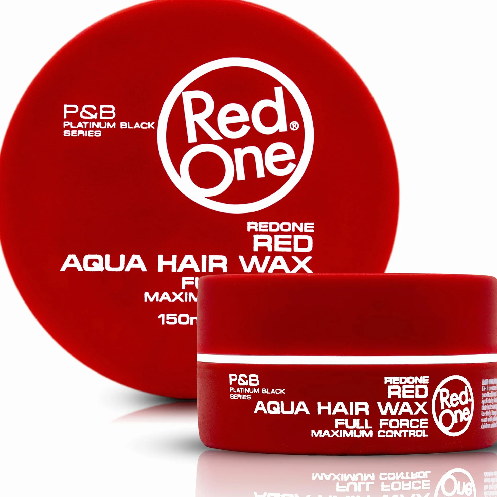 RedOne Czerwony Wosk Wodny do Stylizacji 150 ml | Kontrola krawędzi | Ultratrwały | Wosk do włosów dla mężczyzn i kobiet | Truskawkowy zapach | Maksymalna kontrola | Zestaw 6 szt
