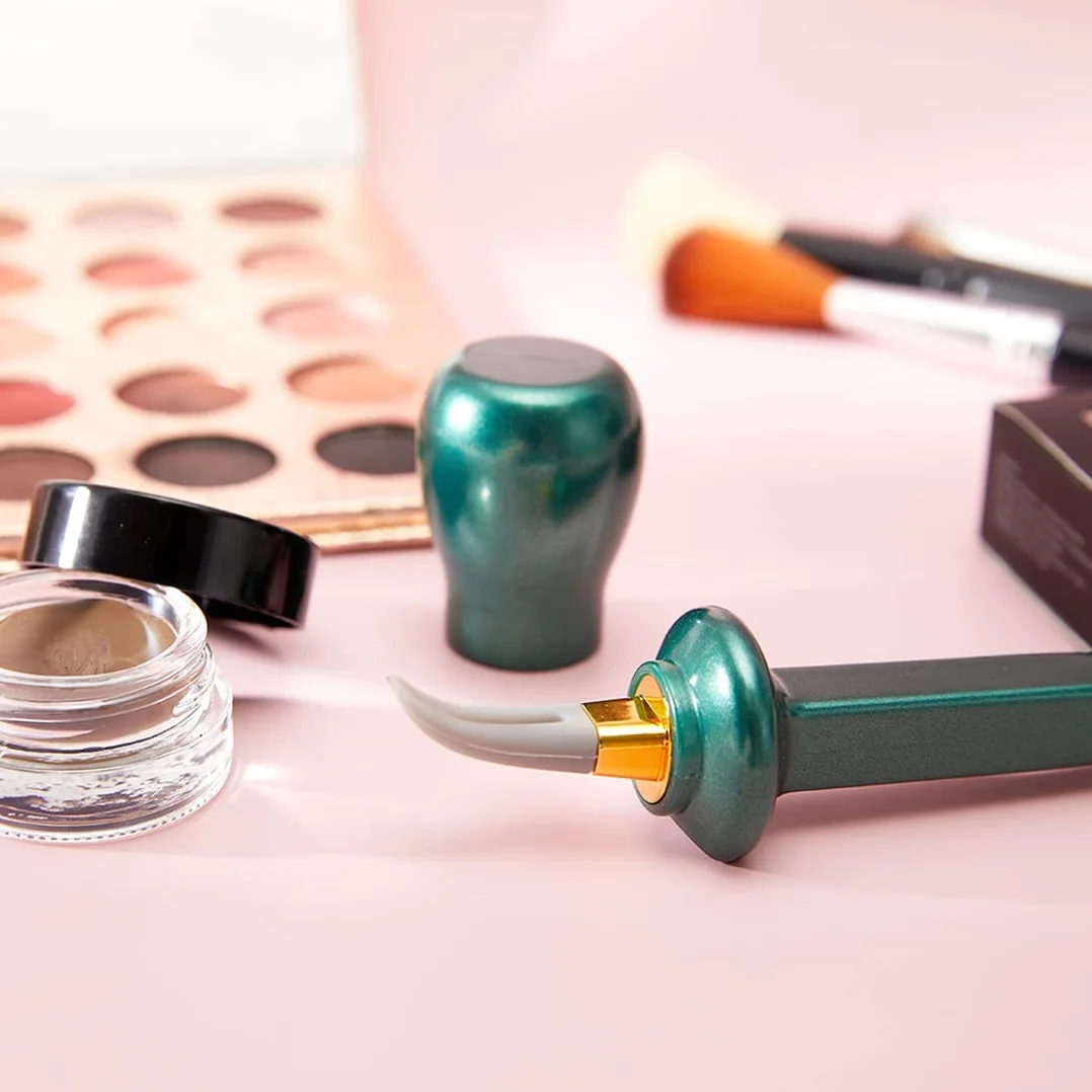 BODYA Eyeliner Guide Tools wielokrotnego użytku silikonowe eyelinery pędzel wodoodporny eyeliner do oczu pędzel do cieni do powiek dla początkujących przybory do makijażu