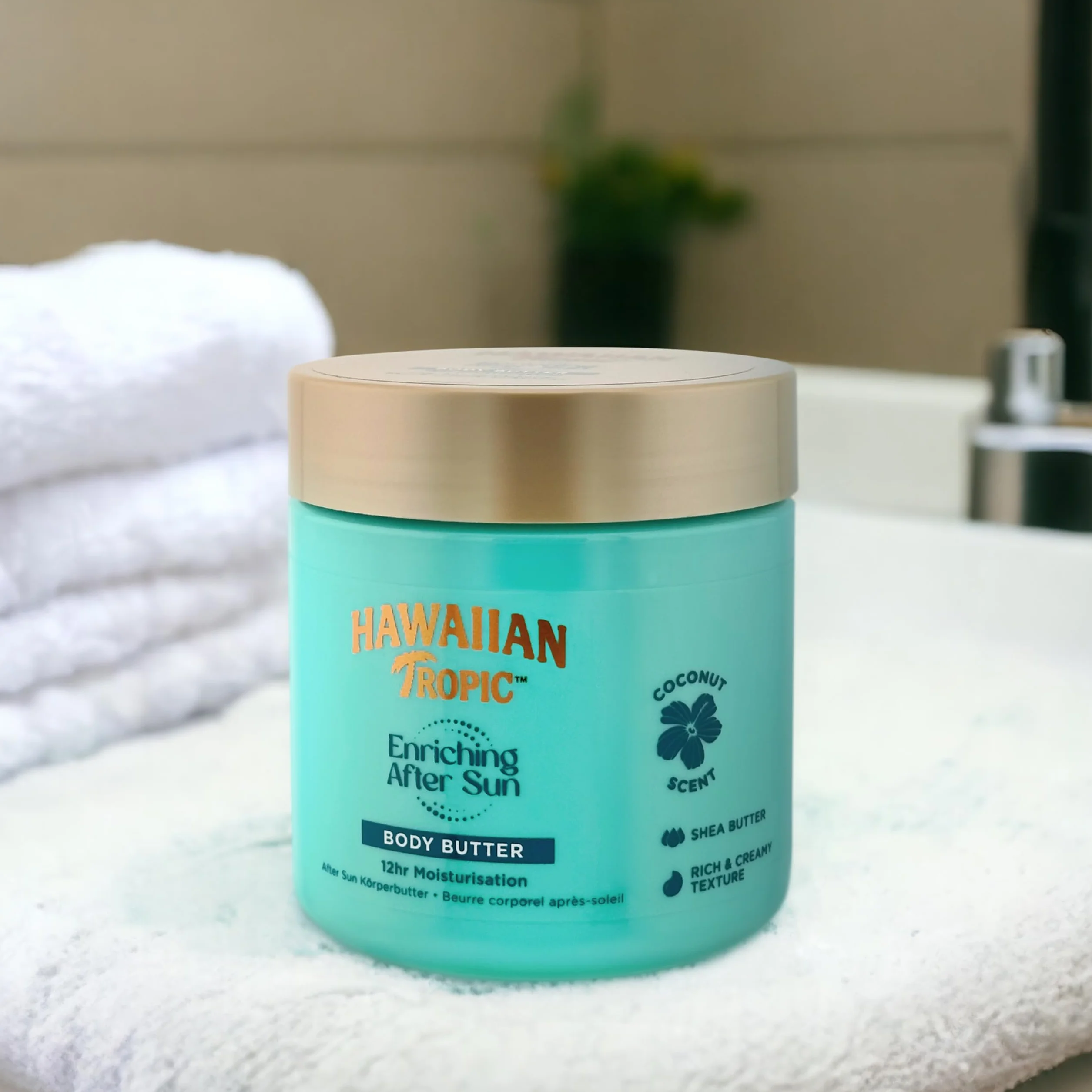 Hawaiian Tropic After Sun Body Butter Masło kokosowe 250 ml Hipoalergiczne nawilżanie