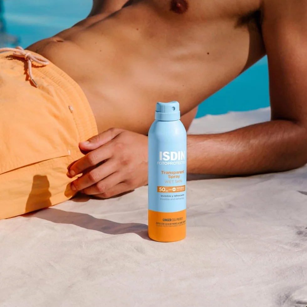 Isdin Fotoprotector Wet Skin Transparent Spray 50+ 250 Ml Unisex