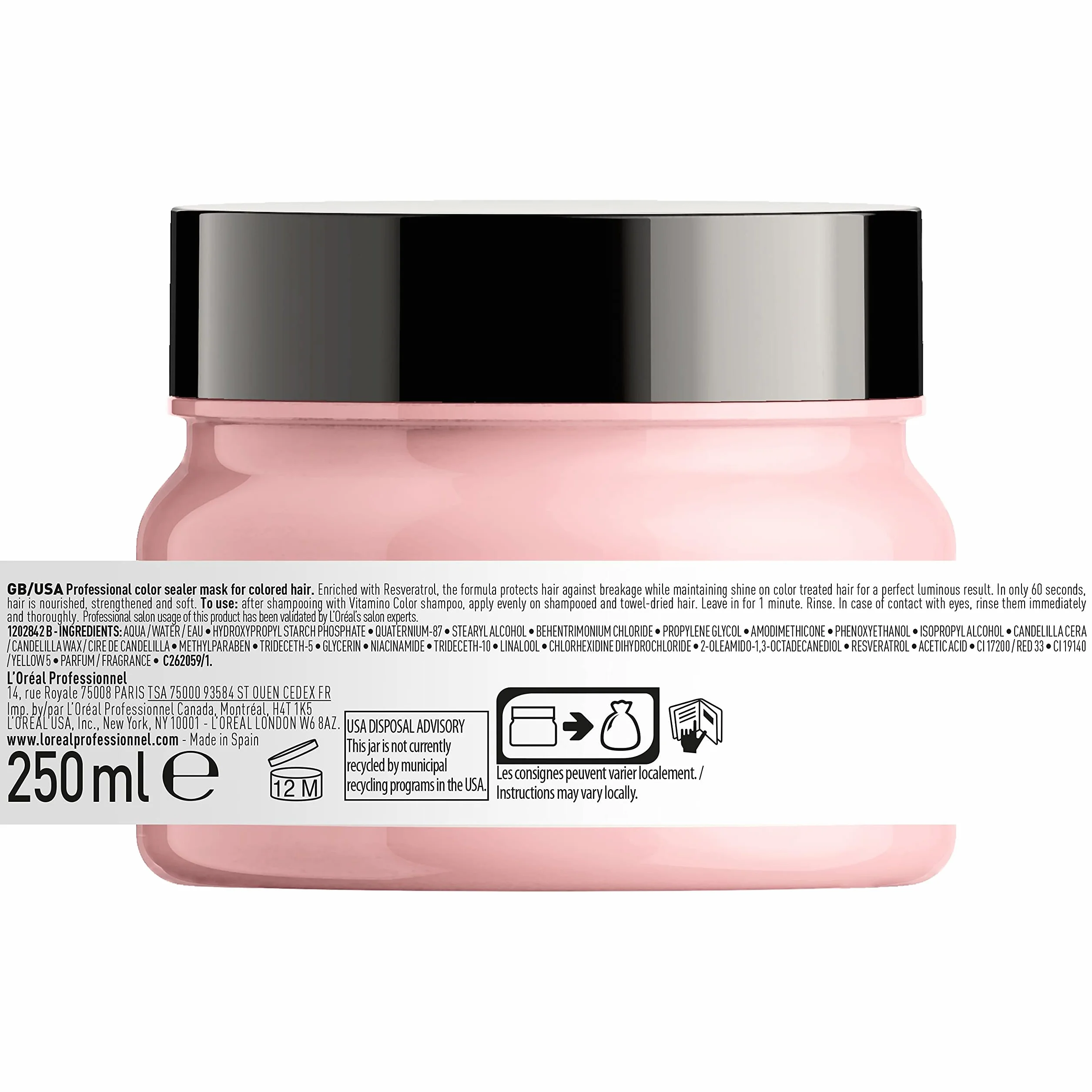 Professionnel Paris Expert Vitamino Color Maska do Włosów, 250 ml
