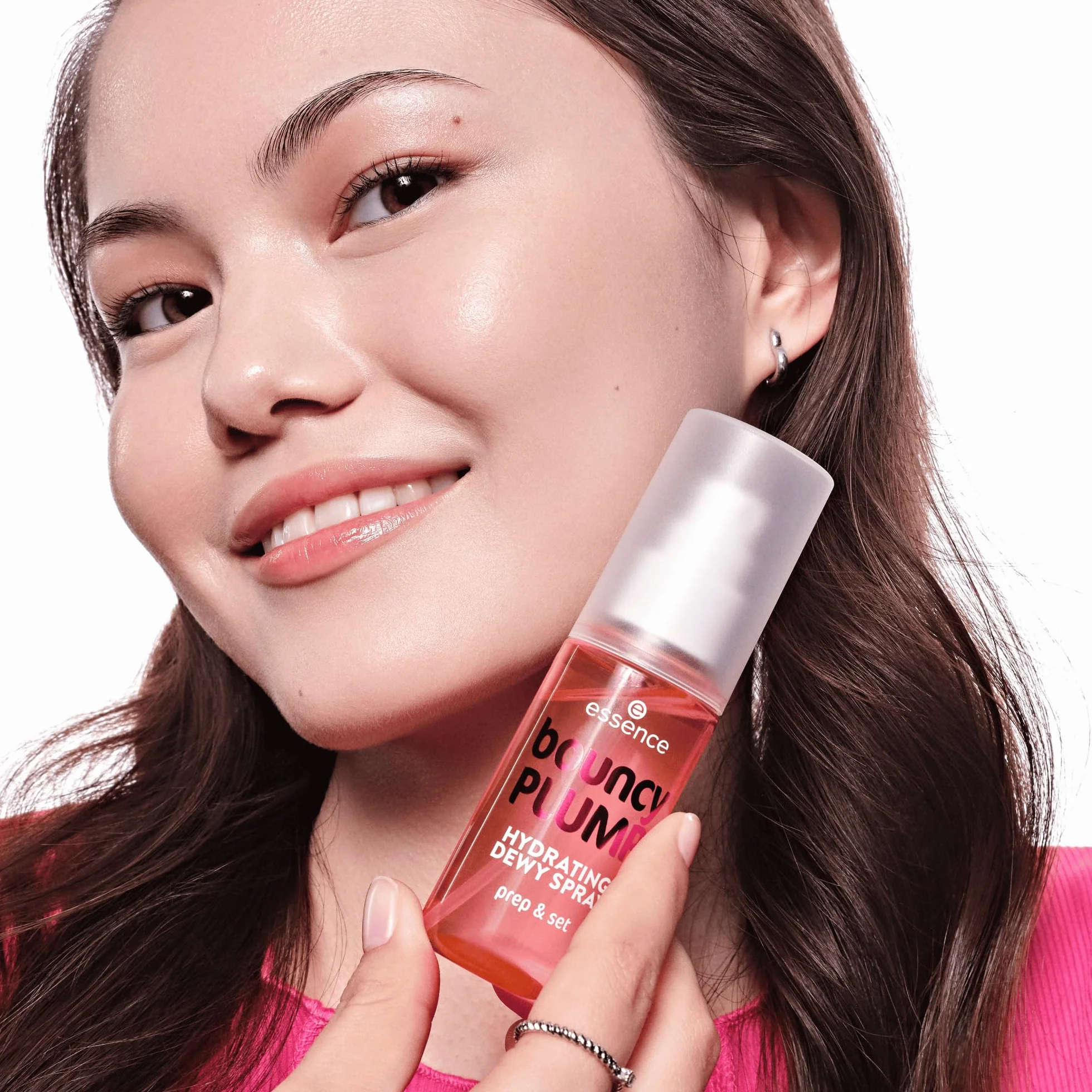essence Spray nawilżający bouncy PLUMP, nawilżanie, opieka, ustalający, zroszony (50ml)