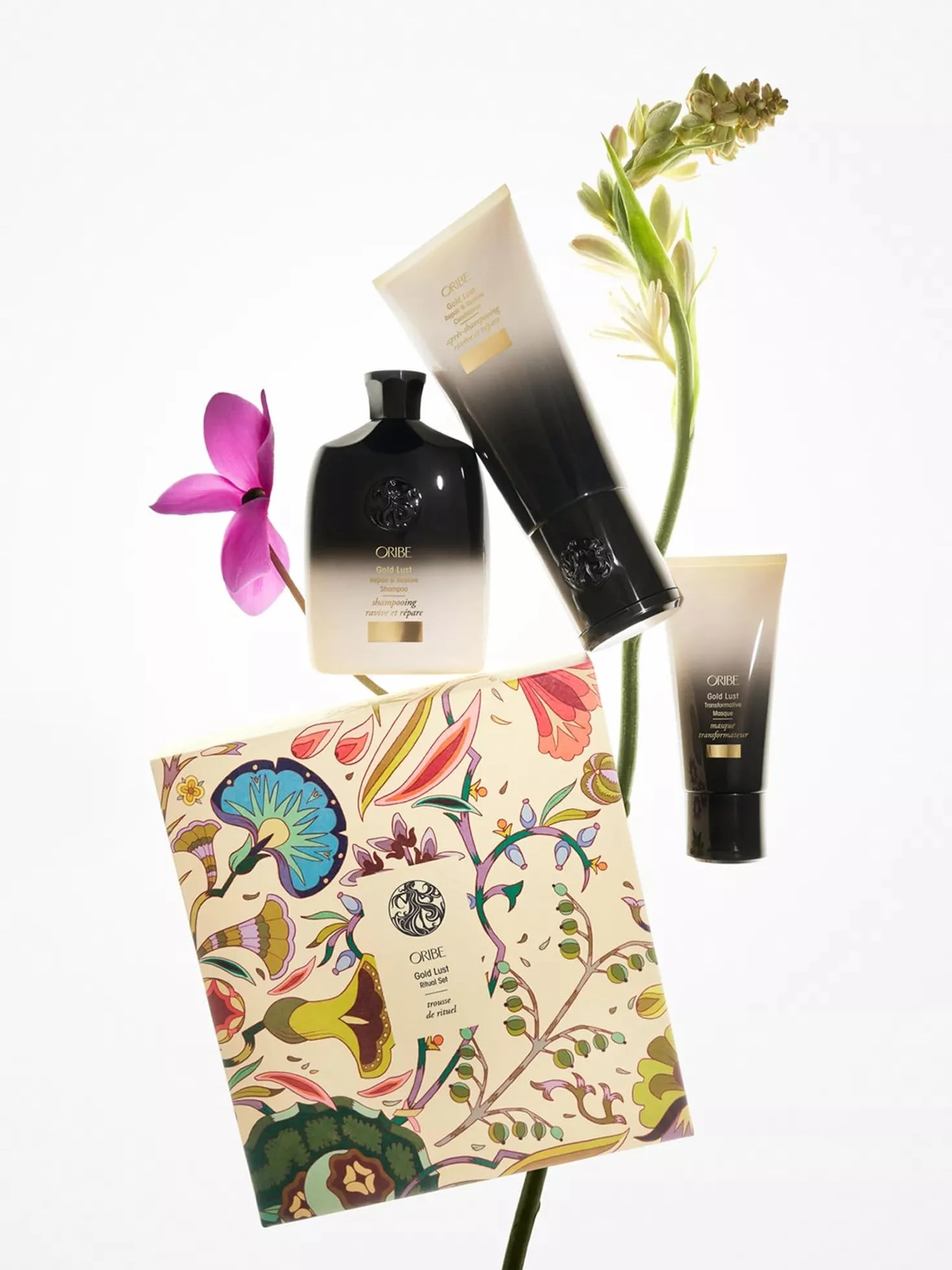 ORIBE Gold Lust Ritual Set (Shampoo 250ml + Conditioner 200ml + Transformative Masque 50ml)