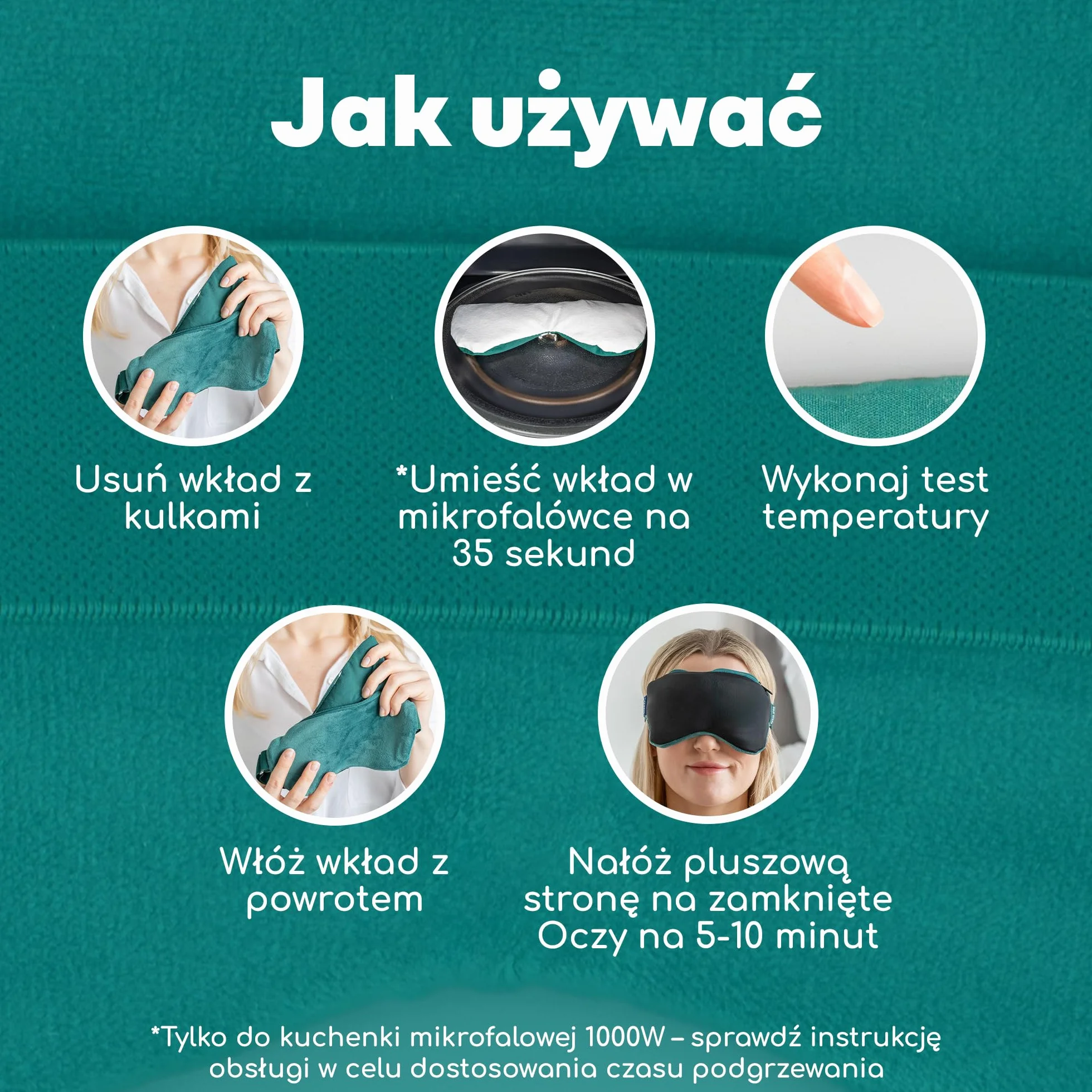 Medi Grade Podgrzewana Maska na Suche Oczy z Chłodzącą Terapią Żelową — Ciepły Kompres na Oczy do Podgrzewania w Kuchence Mikrofalowej Ze Zintegrowaną Maską Chłodzącą na Oczy, Która Łagodzi Migreny