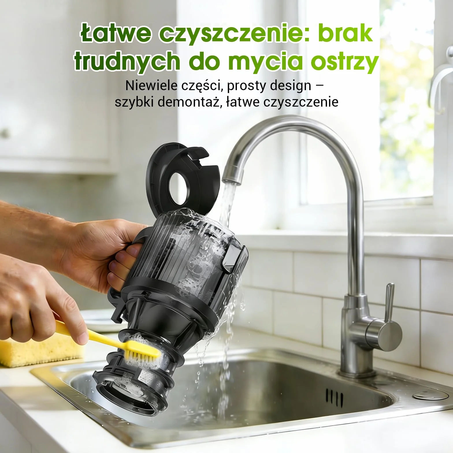 WETIE Wyciskarka Wolnoobrotowa 120 mm Podajnik XXL 99% Wydajność Bez BPA 2 Szklanki