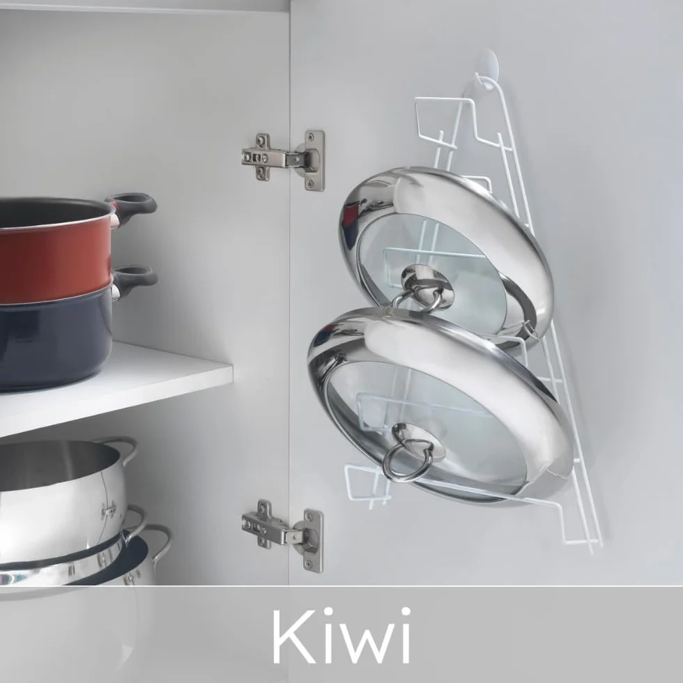 Metaltex 362806014 Uchwyt Na Pokrywkę Do Garnka Kiwi, 6 Pokrywek