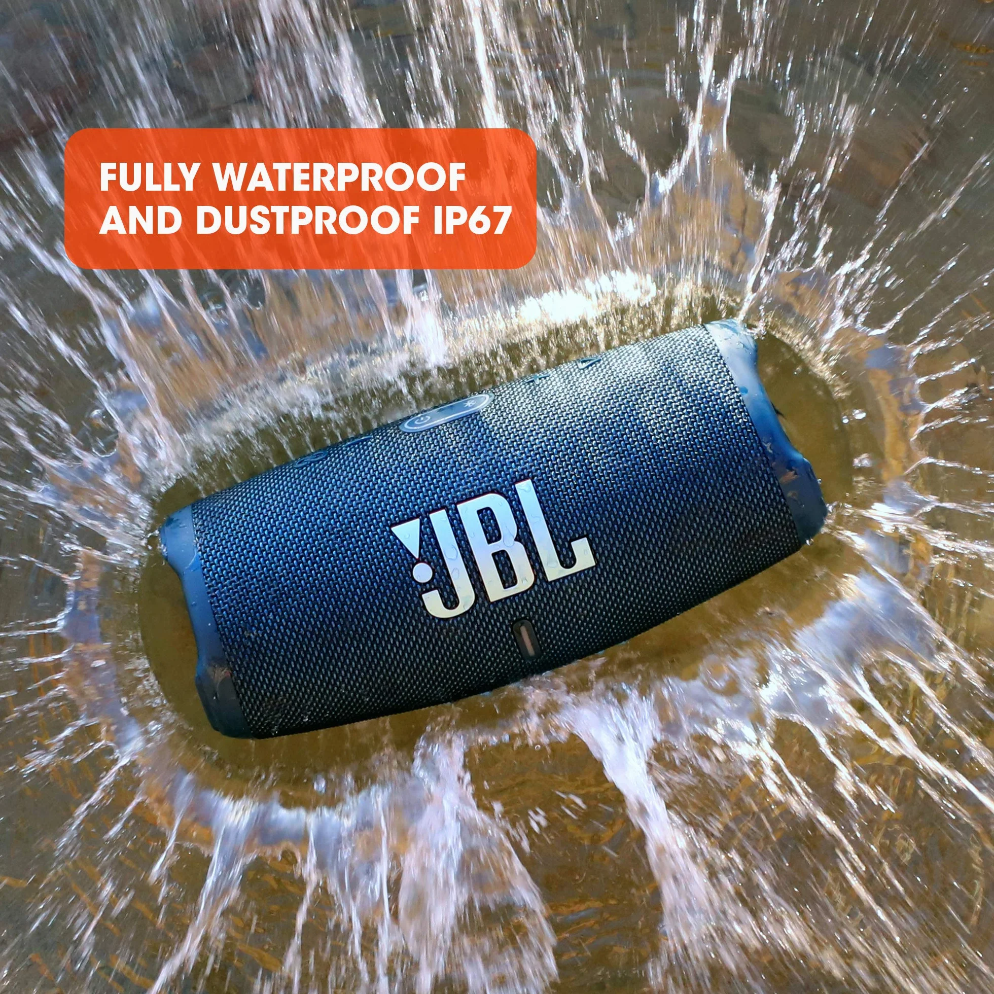 Jbl Charge 5 JBLCHARGE5BLK Głośnik Bluetooth, Czarny, 22,3 x 9,4 x 9,7 cm