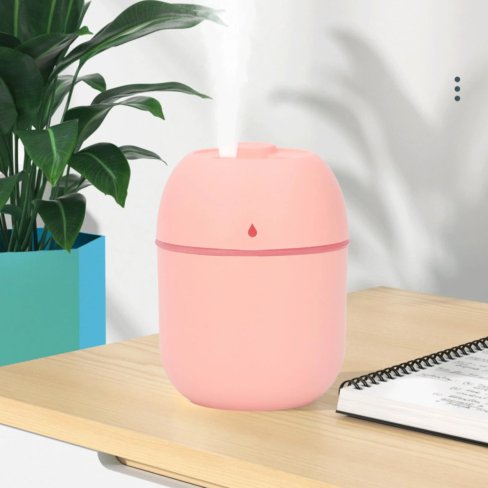 Mini Nawilżacz Cool Mist Przenośny USB Cichy Automatyczny Wyłącznik z Lampką Nocną