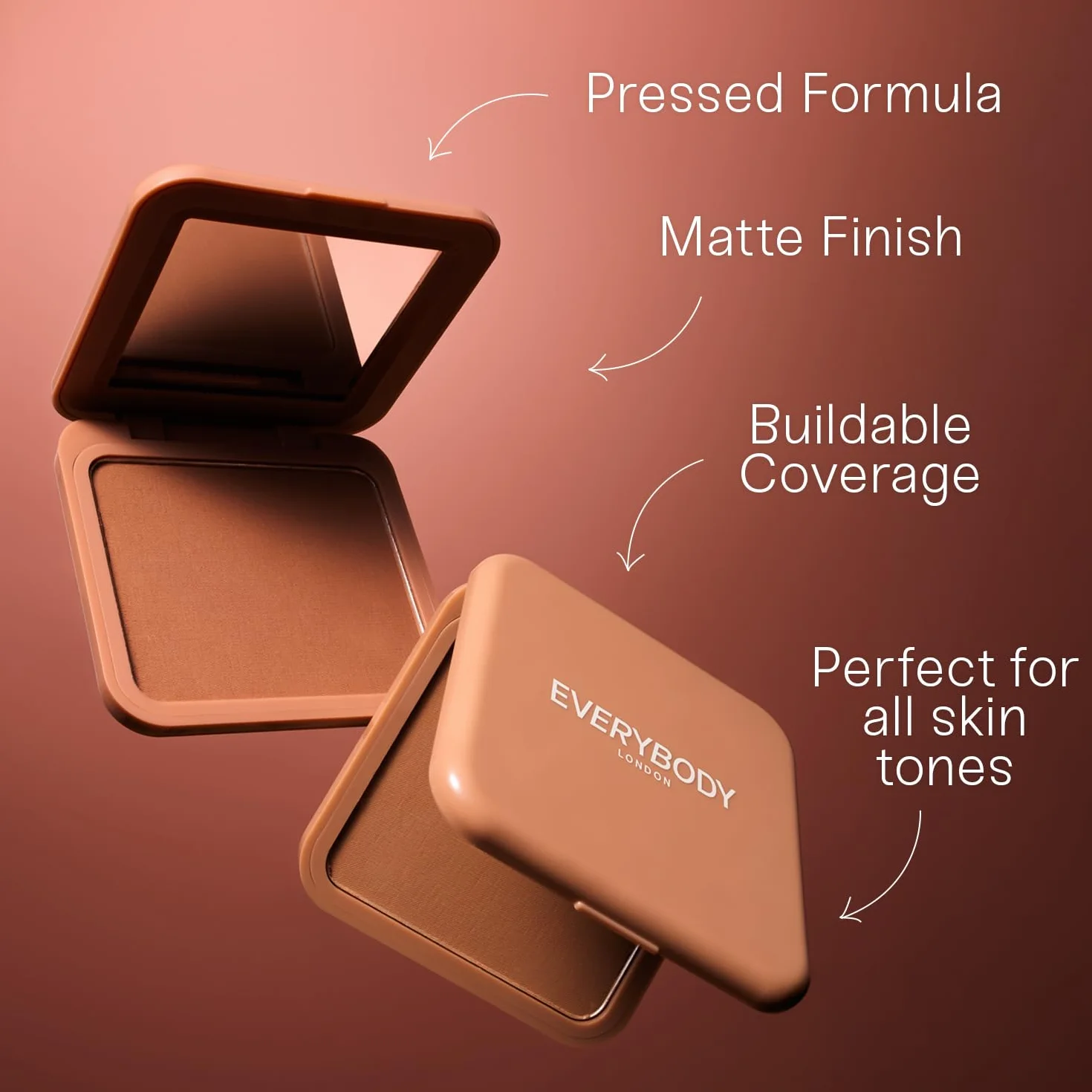 EVERYBODY LONDON Bronzer prasowany Caramel Brown