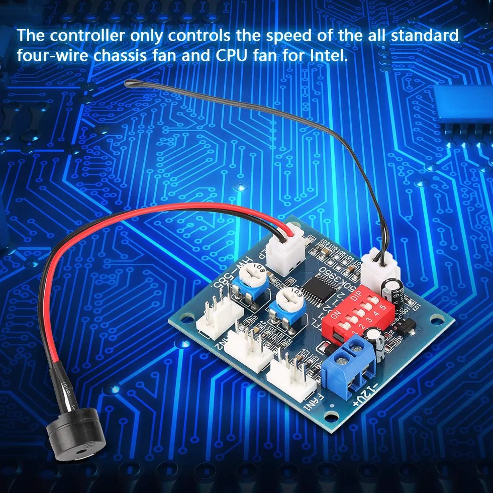 DC 12 V Czteroprzewodowy PWM regulator prędkości wentylatora moduł regulatora prędkości regulowany moduł do PC