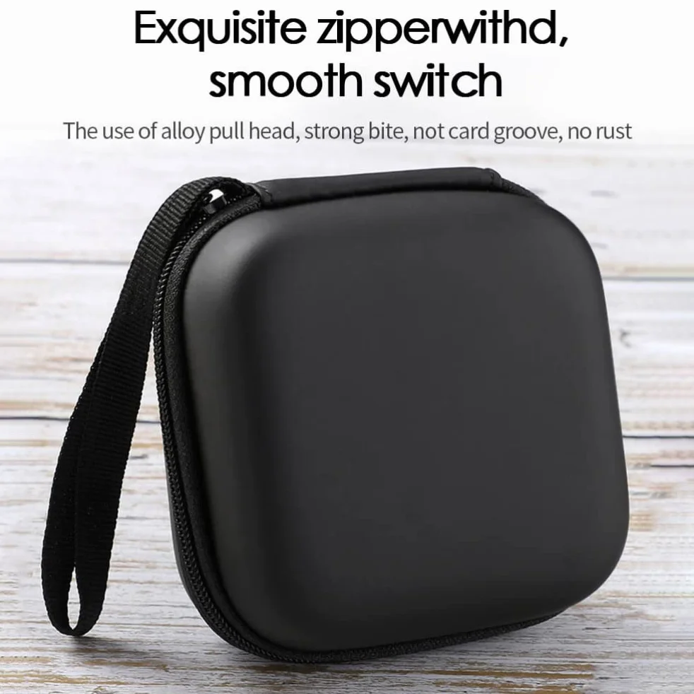 Torba na akcesoria, torba na kabel podróżny, 10 x 10 x 4 cm przenośny kabel do transmisji danych słuchawki kabel do przechowywania danych torba organizacyjna ładowarka torba do przenoszenia