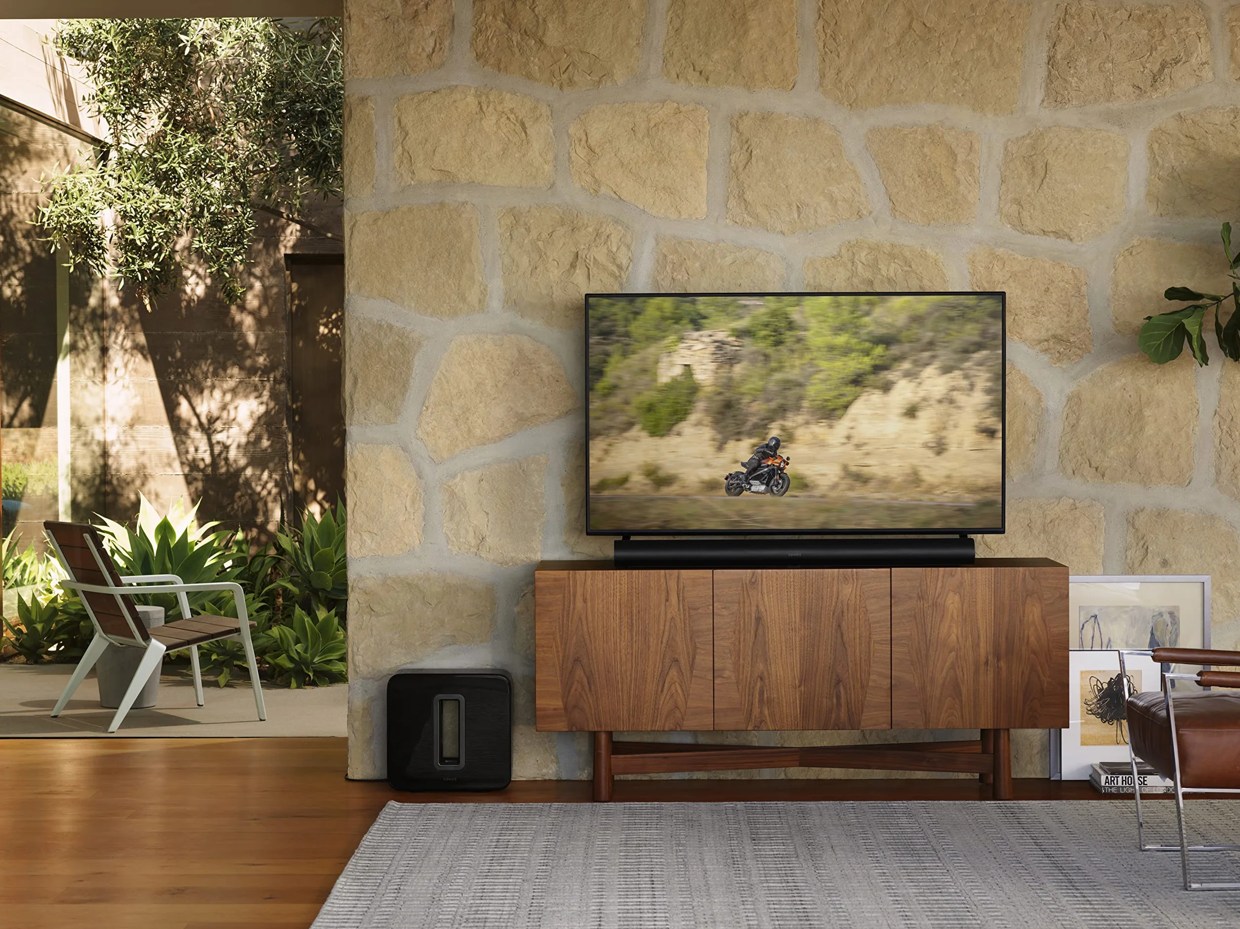 Sonos Soundbar Arc z Dolby Atmos i sterowaniem głosowym — Dźwięk przestrzenny 5.0.2 telewizji i muzyki — Czarny