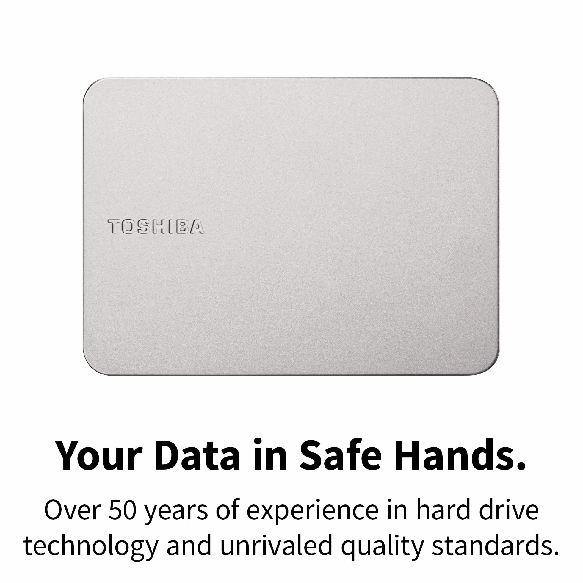 Toshiba Canvio Flex 2 TB – przenośny zewnętrzny dysk twardy 6.9 cm (HDD) do komputerów Mac, Windows PC, smartfonów i tabletów, kompatybilny z większością urządzeń USB-C i USB-A (HDTX220ESCAA)