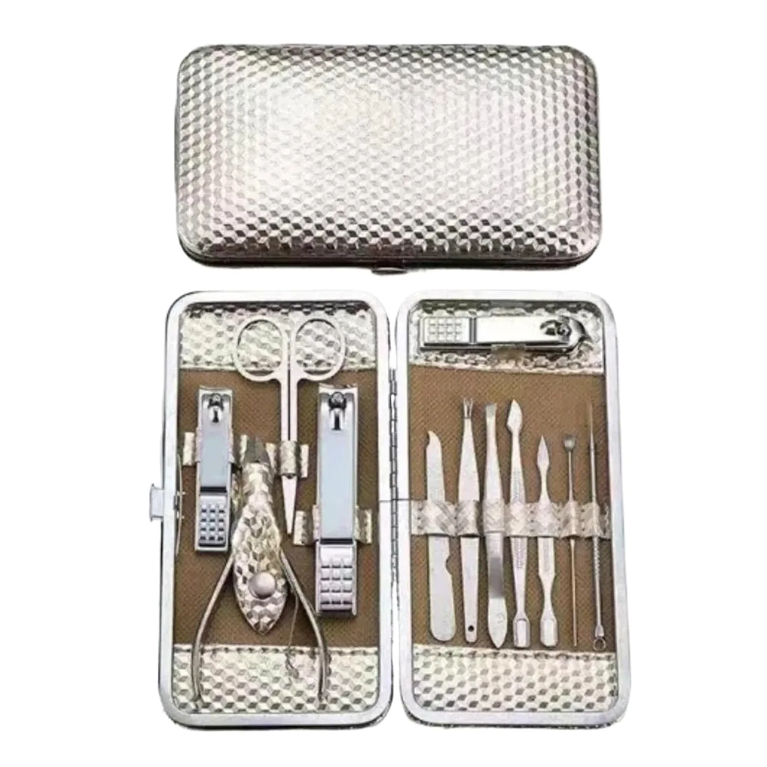 Zestaw obcinaczy do paznokci 12-częściowy zestaw obcinaczy do paznokci zestaw do manicure zestaw obcinaczy do paznokci prezent złote narzędzia do pielęgnacji stóp i rąk pedi