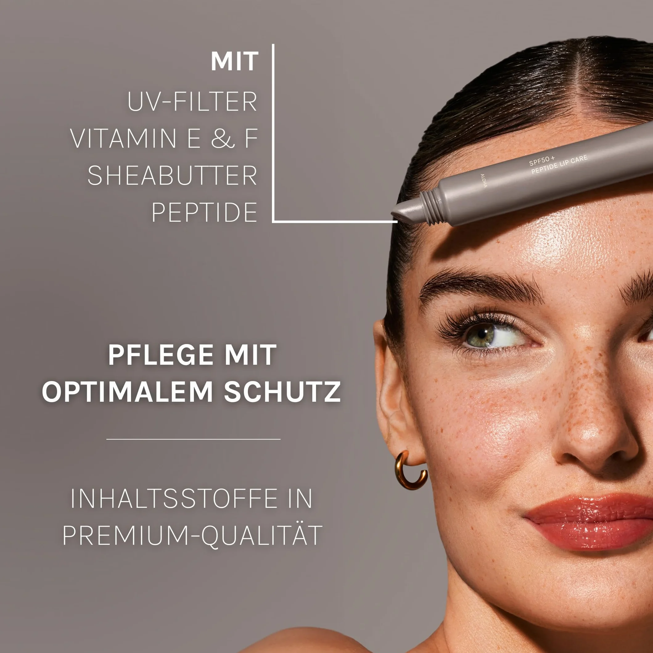 PURELEI® Aloha SPF50 Peptide Lip Plumper (10 ml) – ochronna pielęgnacja ust dla gładkich i delikatnych ust – pielęgnacja suchych ust