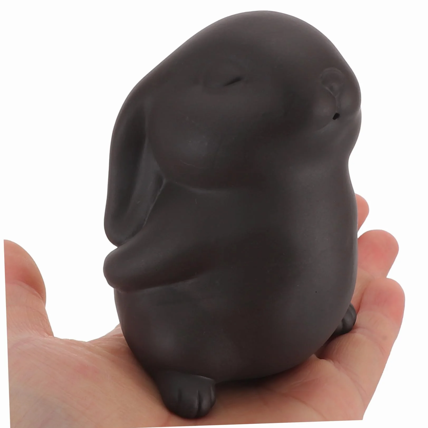 Handmade Tea Pet Rabbit Figurine Kung Fu Tea Bunny Ornament Creative Year of The Rabbit Prosperity Desktop Decoration