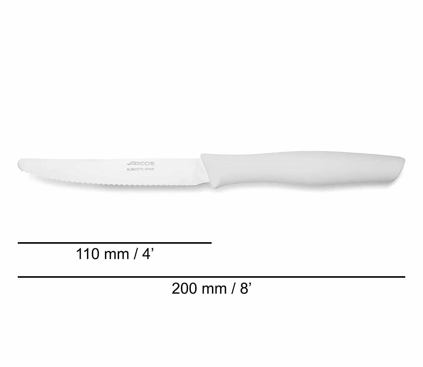 Arcos 188824 nóż stołowy stal nierdzewna 110 mm 18/8
