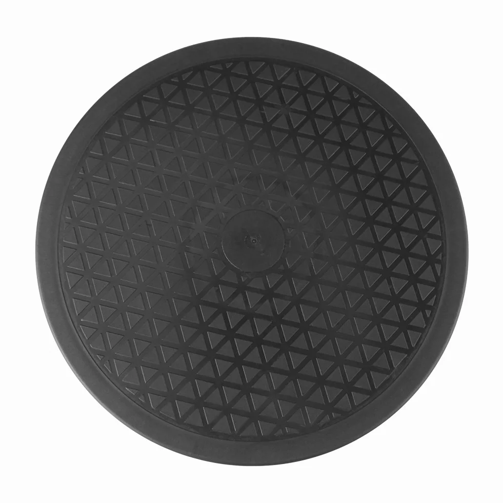 360 Stopni 10-calowa Platforma Obrotowa Modelowanie Malowanie Natryskowe Stojak Gramofonowy 25cm Czarny Leniwy Gramofon Obrotowa Podstawa Podstawowa z Rowkami Bez Zarysowań do Kolekcji Wyświetlaczy, M