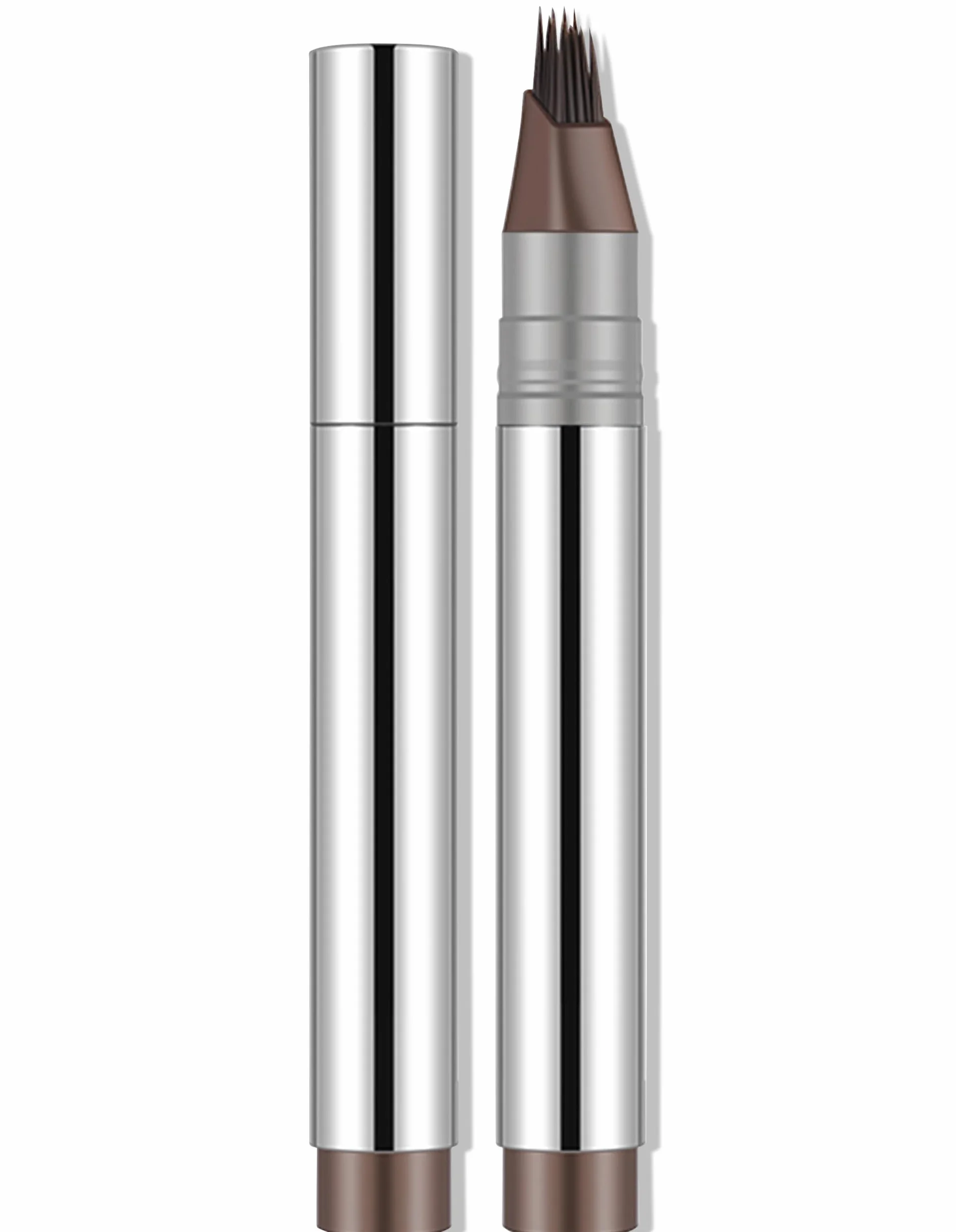 Erinde Braun Microblading kredka do brwi, trwała, wodoodporna i odporna na wycieranie, naturalne i zdefiniowane brwi, z mikrorozgałęzionym aplikatorem #02