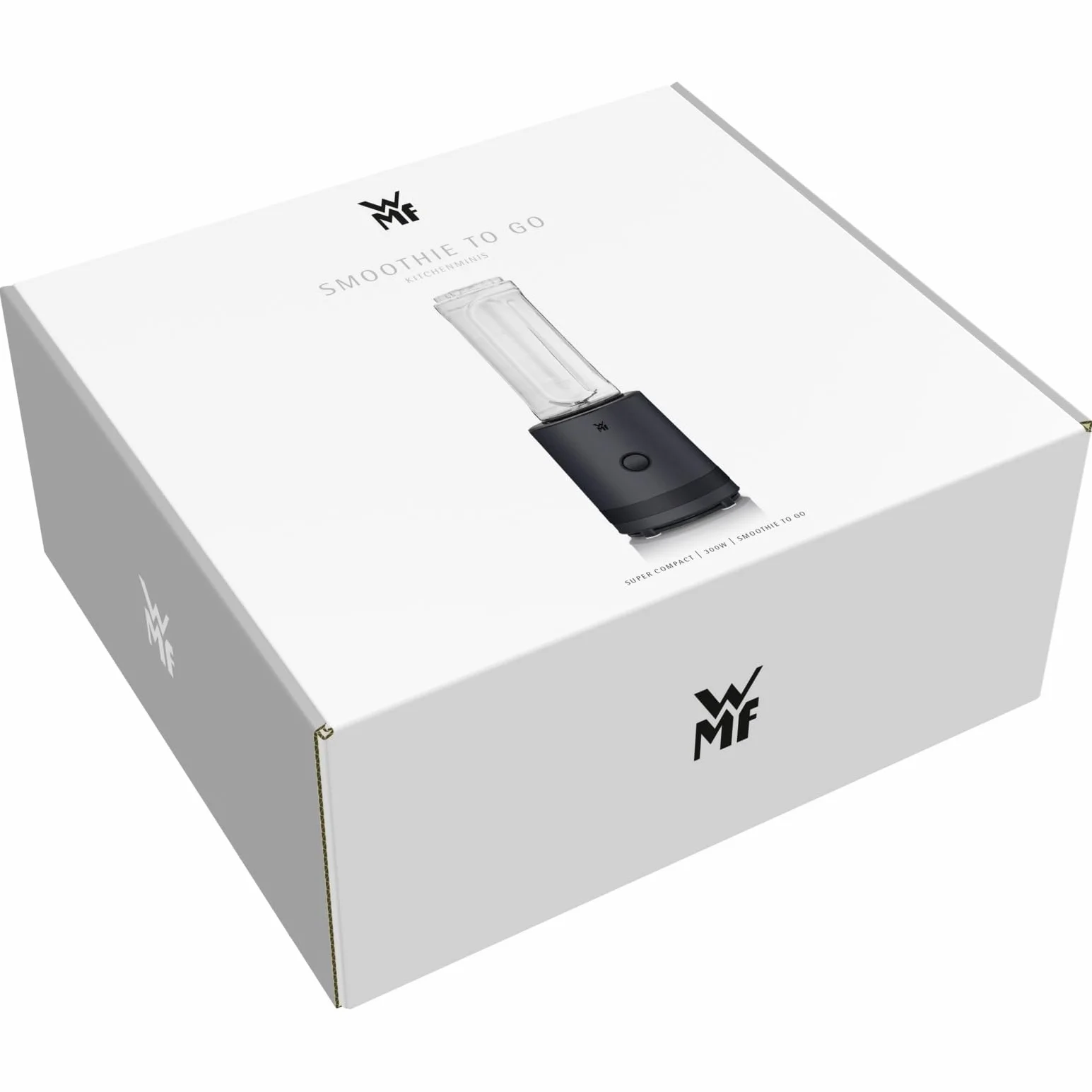 WMF Küchenminis Smoothie-to-go, mikser stojący 300 W, stal nierdzewna, czarny, 0,6 l